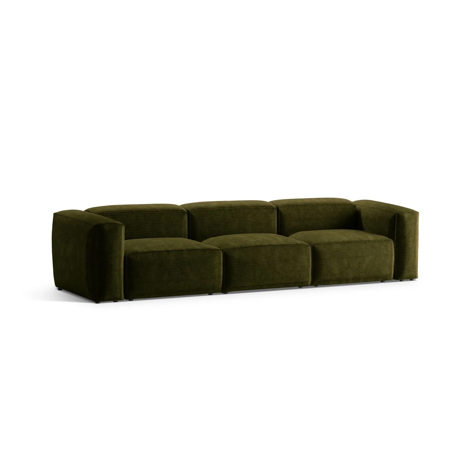 Bergamo 4-Sitzer Sofa aus Cord oder Strukturstoff, 364x108x70 cm - Image 11