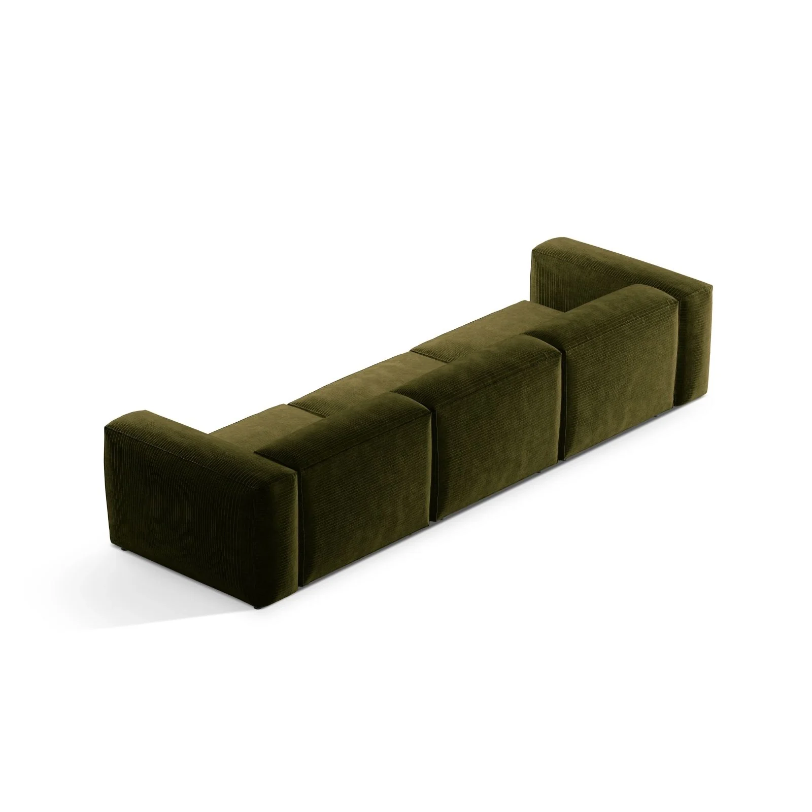 Bergamo 4-Sitzer Sofa aus Cord oder Strukturstoff, 364x108x70 cm - Image 12