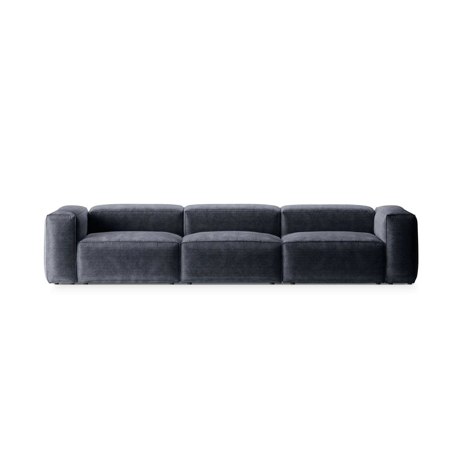 Bergamo 4-Sitzer Sofa aus Cord oder Strukturstoff, 364x108x70 cm - Image 15