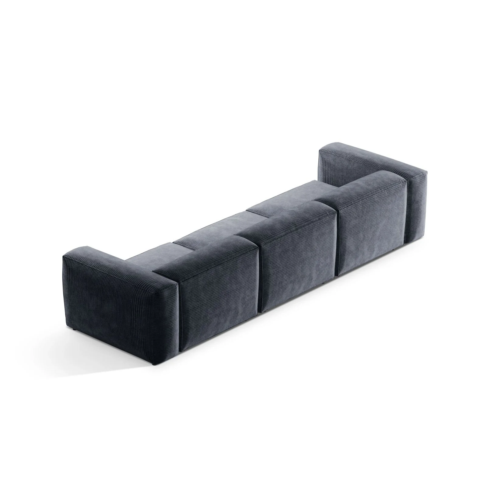 Bergamo 4-Sitzer Sofa aus Cord oder Strukturstoff, 364x108x70 cm - Image 19
