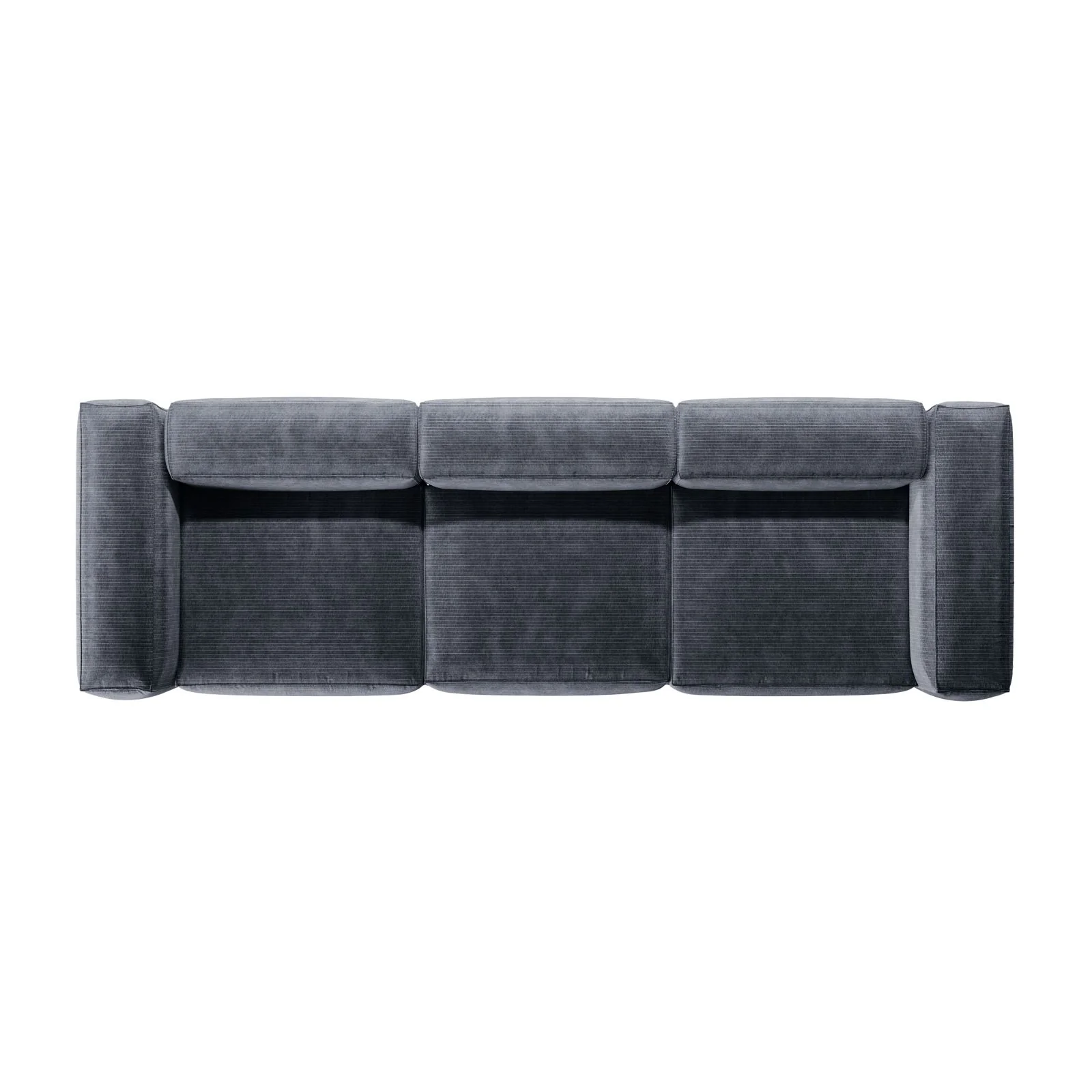 Bergamo 4-Sitzer Sofa aus Cord oder Strukturstoff, 364x108x70 cm - Image 20