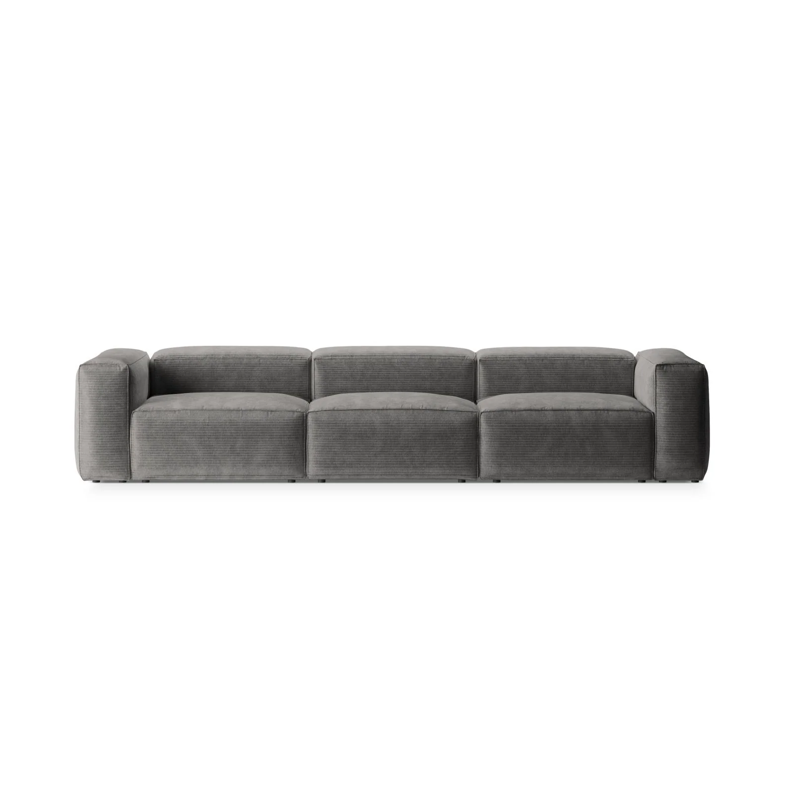 Bergamo 4-Sitzer Sofa aus Cord oder Strukturstoff, 364x108x70 cm - Image 29
