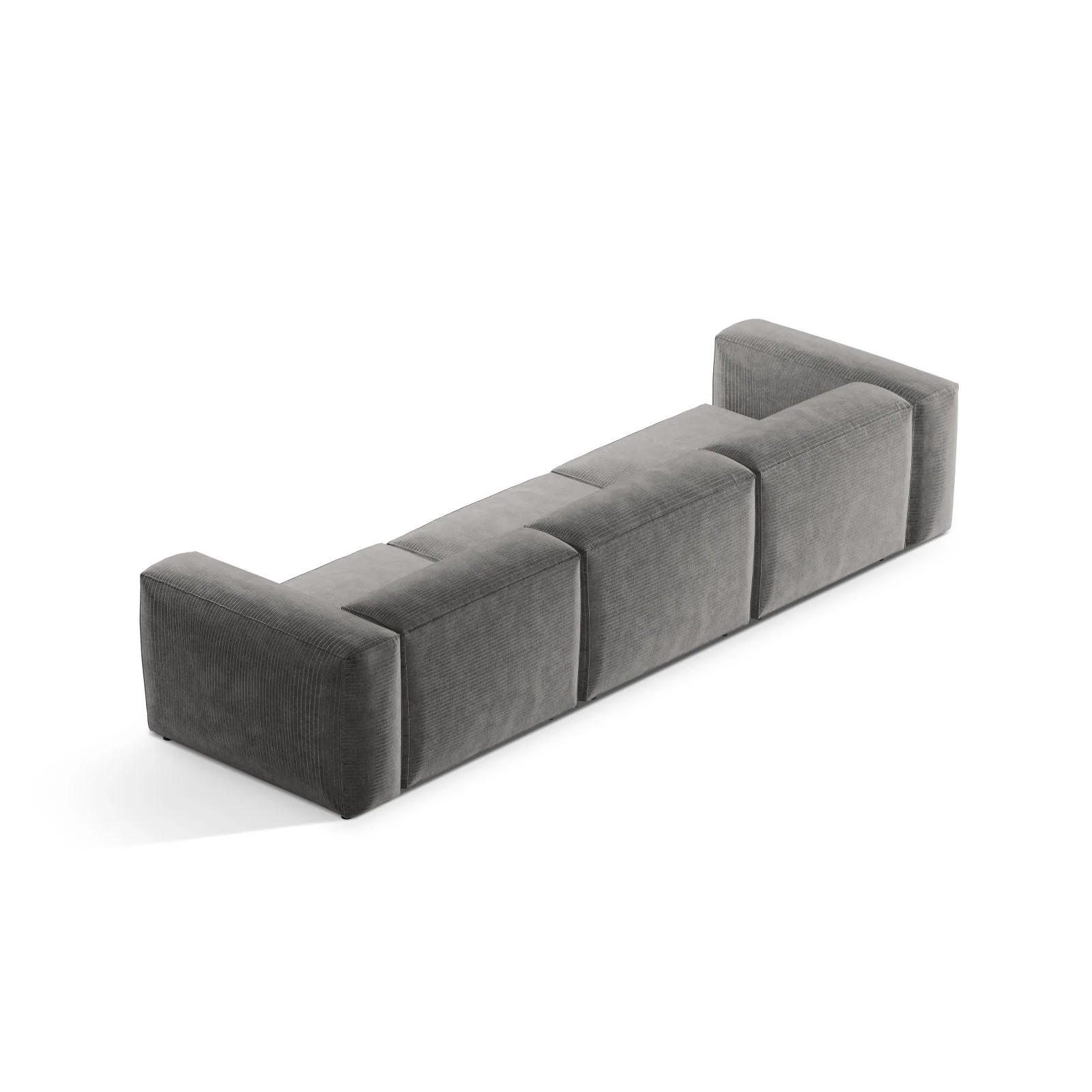 Bergamo 4-Sitzer Sofa aus Cord oder Strukturstoff, 364x108x70 cm - Image 33