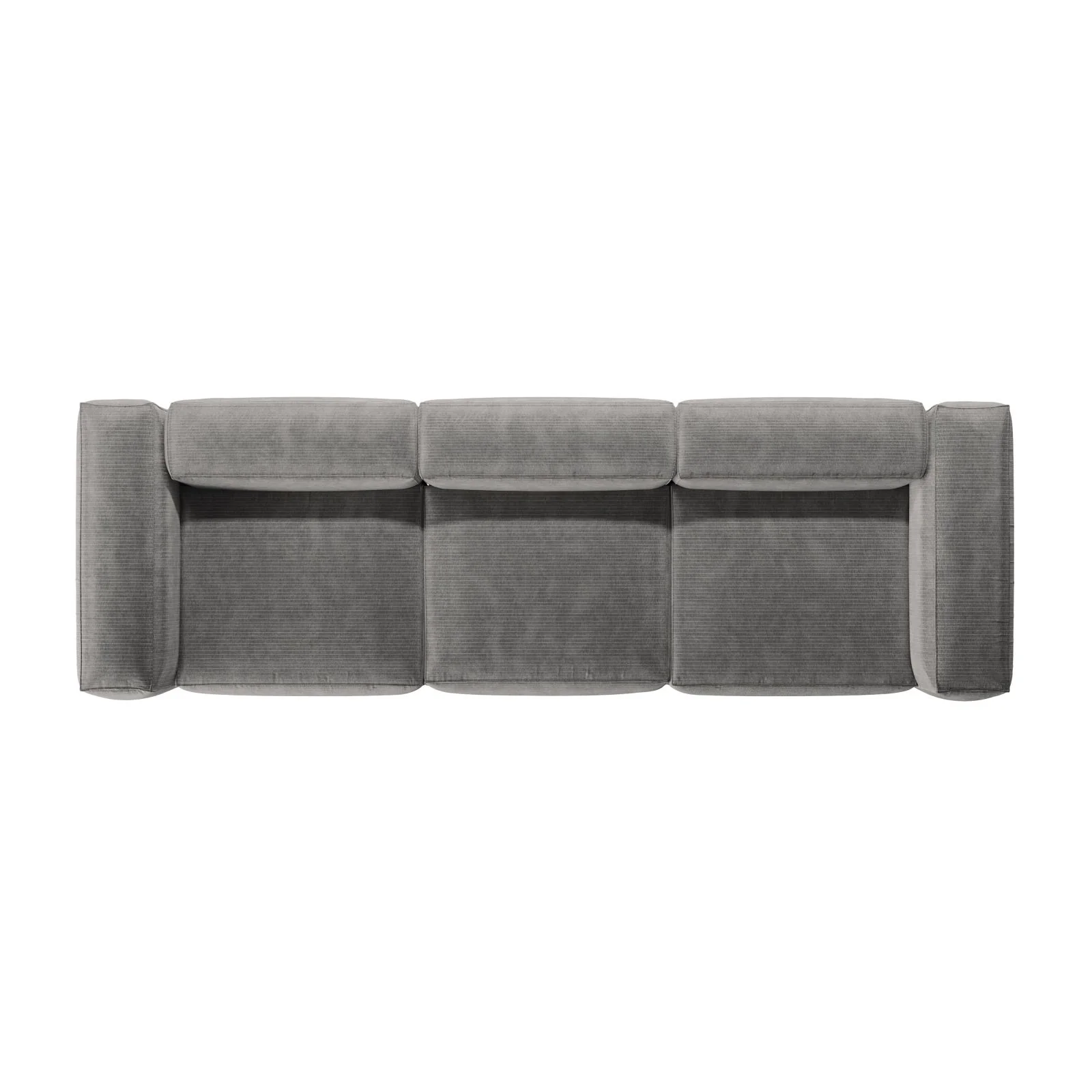 Bergamo 4-Sitzer Sofa aus Cord oder Strukturstoff, 364x108x70 cm - Image 34