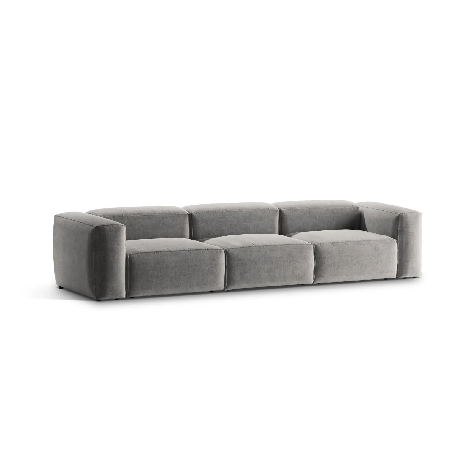 Bergamo 4-Sitzer Sofa aus Cord oder Strukturstoff, 364x108x70 cm - Image 74