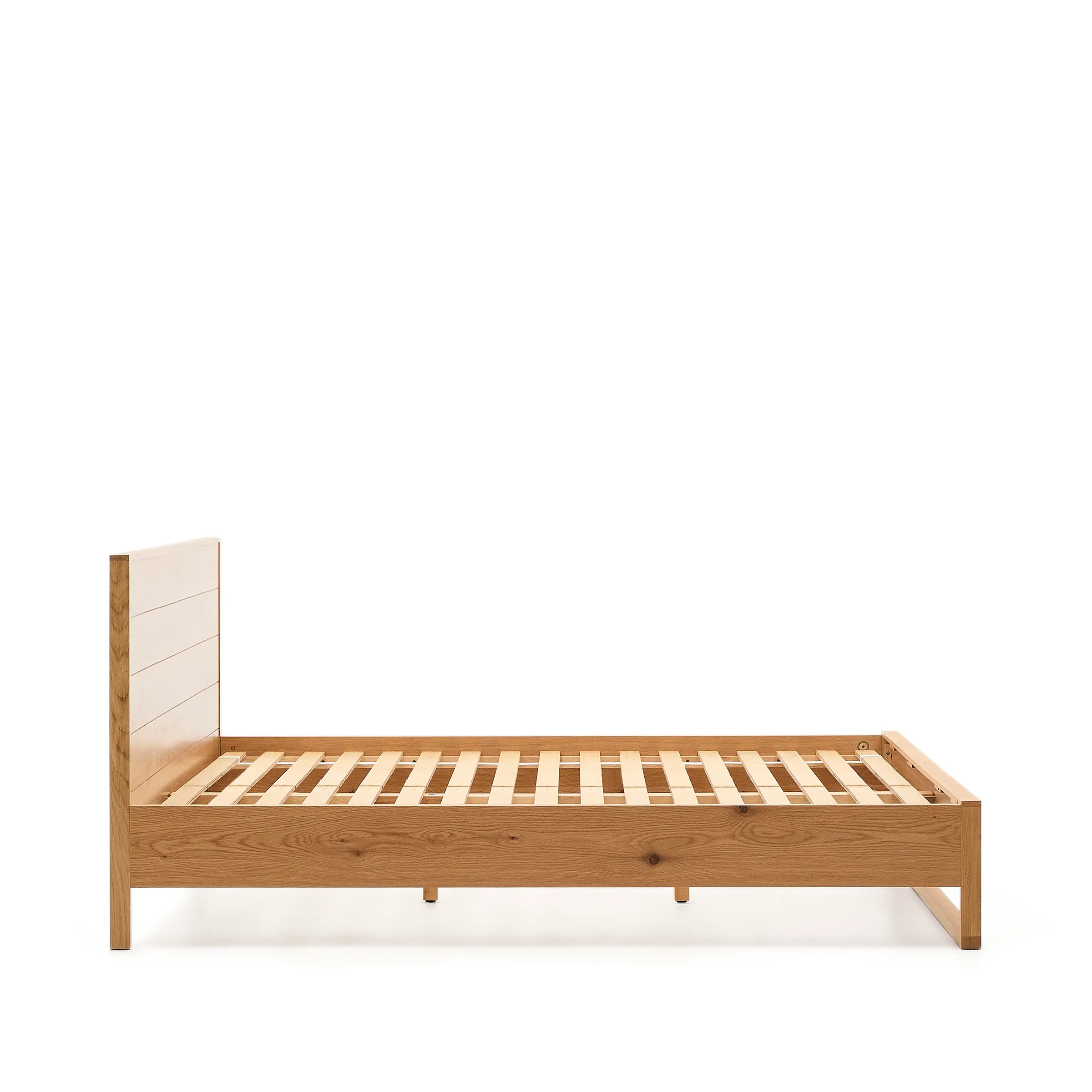 Bett Alguema aus Eichenfurnier mit naturfarbenem Finish für 180 x 200 cm grosse Matratze - Image 7