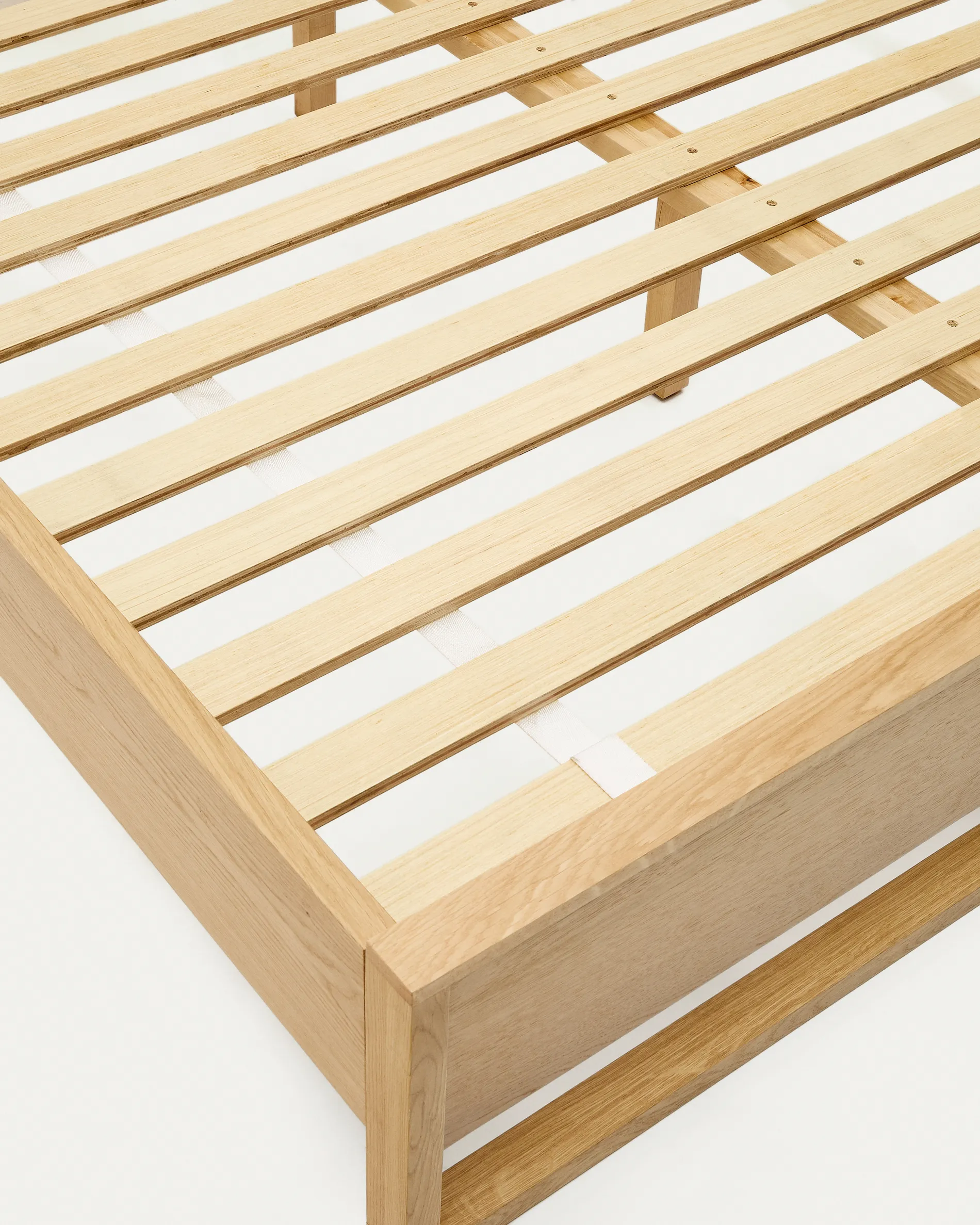 Bett Alguema aus Eichenfurnier mit naturfarbenem Finish für eine 90 x 190 cm große Matratze - Image 8