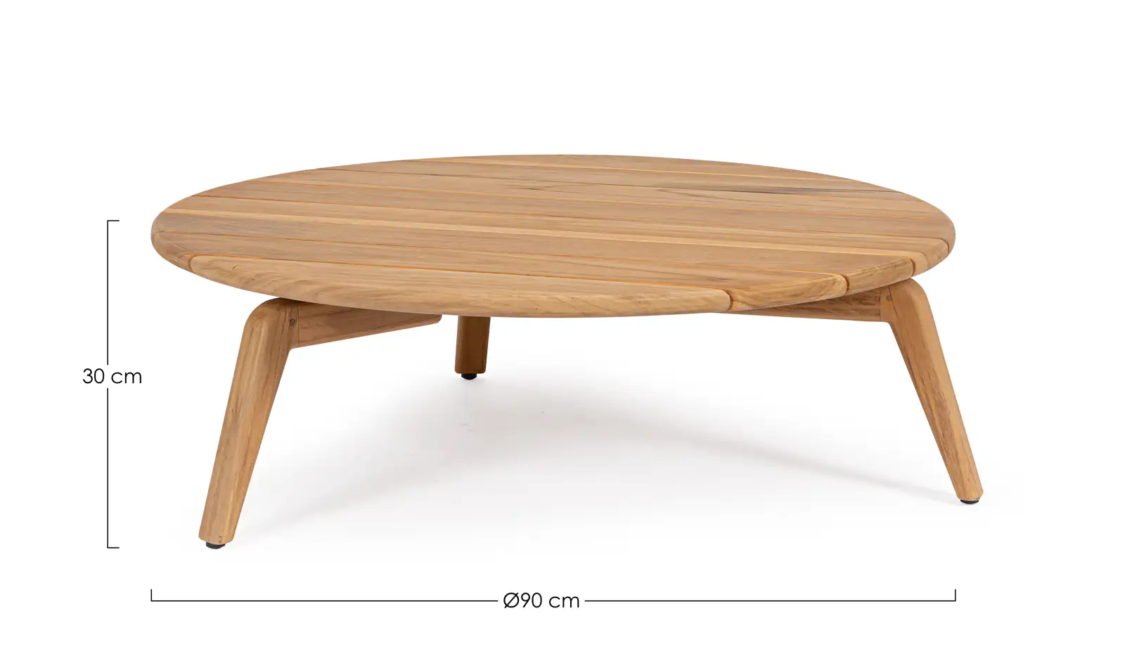 Outdoor Couchtisch Eularia Teakholz 90x90 cm - Image 4