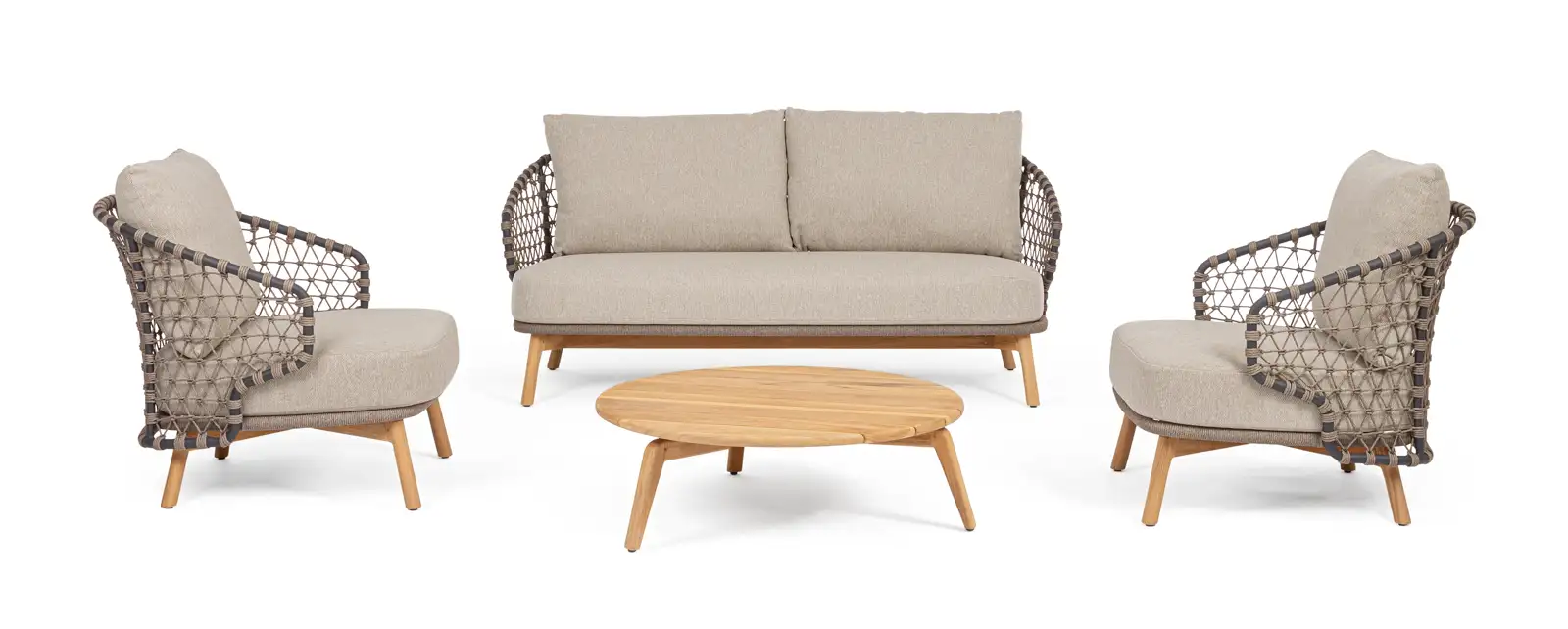 Outdoor Couchtisch Eularia Teakholz 90x90 cm - Image 6