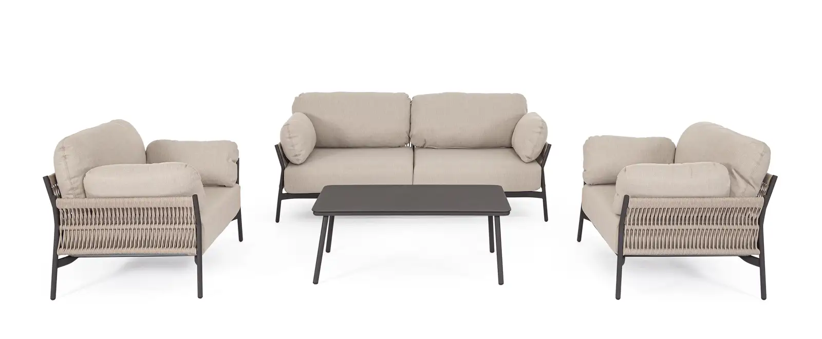 Outdoor Sessel Pardis raven QS25 aus Aluminium - Image 10