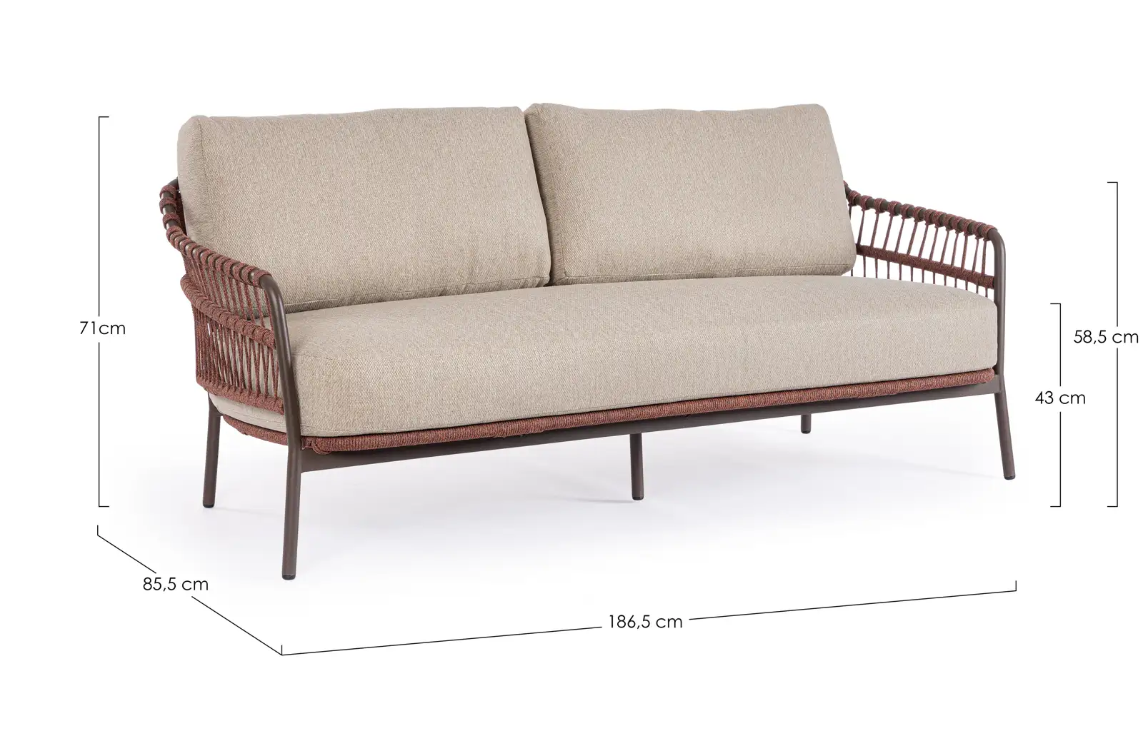 Outdoor Sofa 2/3-Sitzer Talaia Java - Image 7