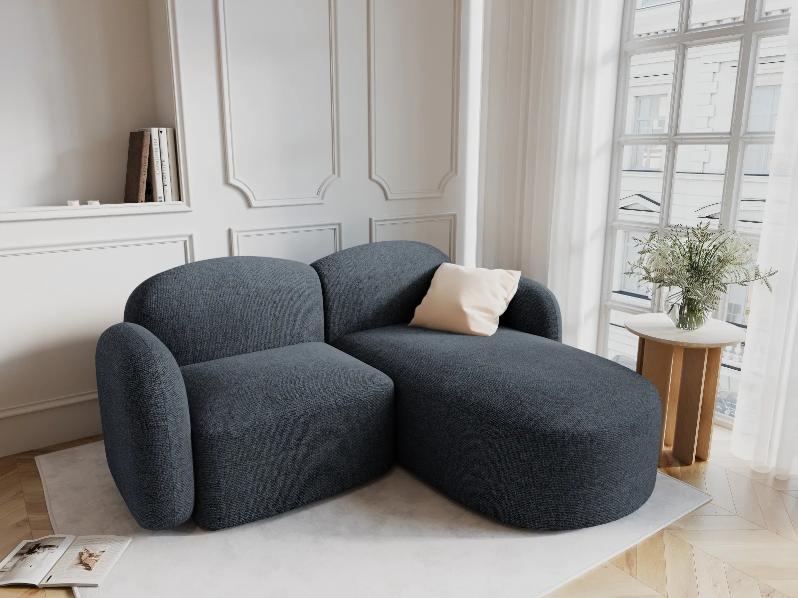 Blair 3-Sitzer Ecksofa Rechts, mit Bezug aus Samt oder Chenille, 194x167 cm - Image 20