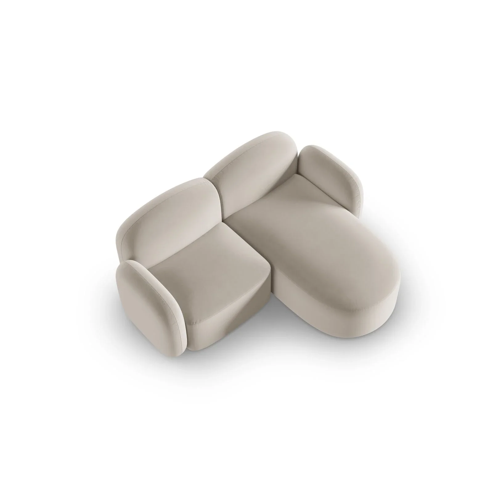 Blair 3-Sitzer Ecksofa Rechts, mit Bezug aus Samt oder Chenille, 194x167 cm - Image 45