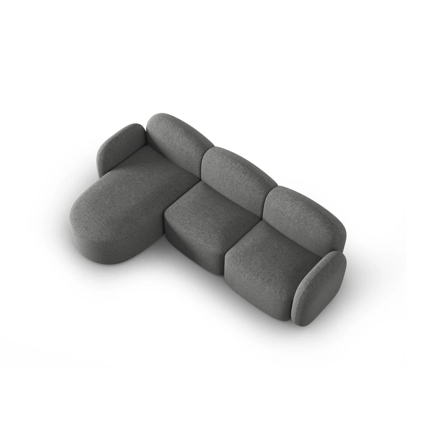 Blair 4-Sitzer Ecksofa Links, mit Bezug aus Samt oder Chenille, 274x167 cm - Image 34