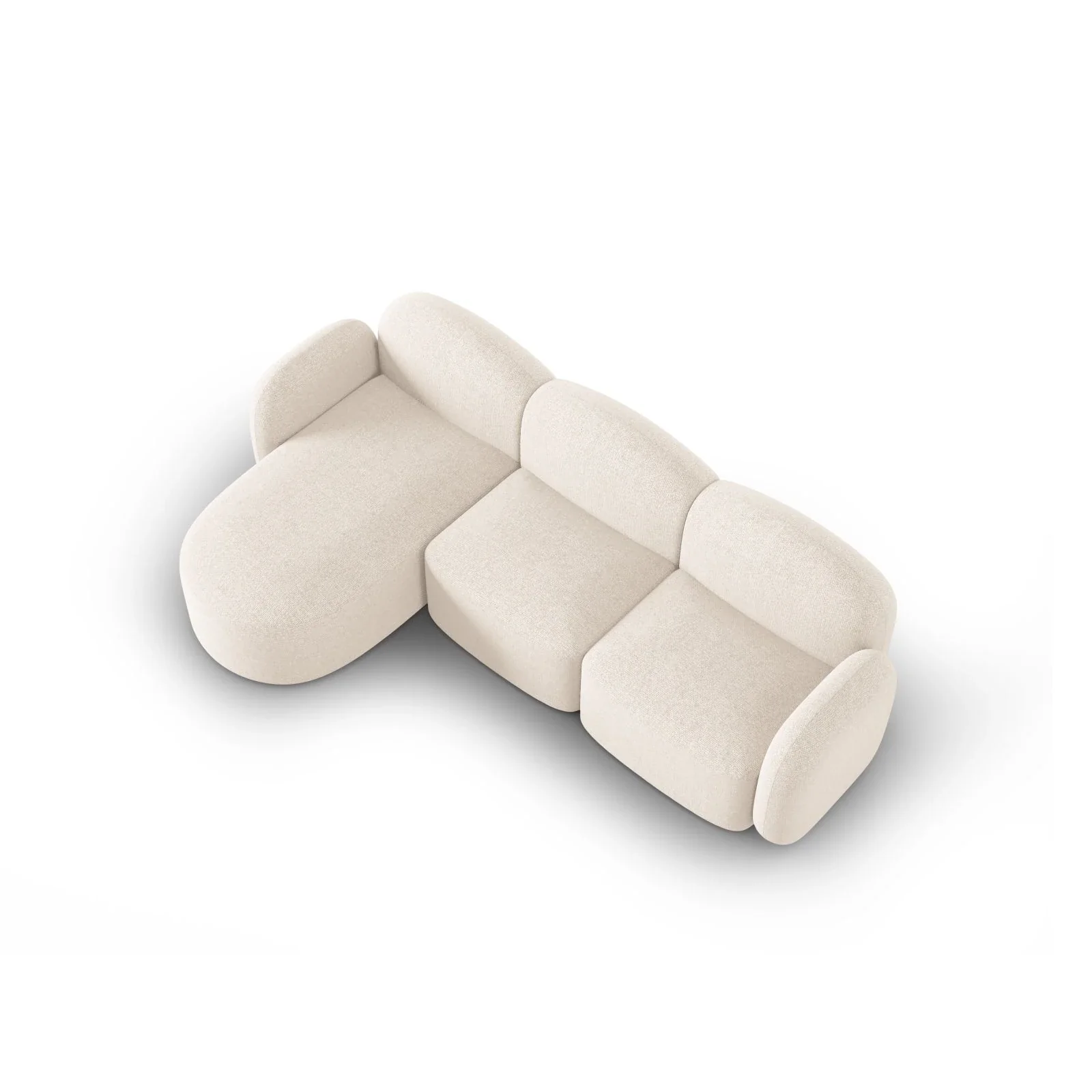 Blair 4-Sitzer Ecksofa Links, mit Bezug aus Samt oder Chenille, 274x167 cm - Image 4
