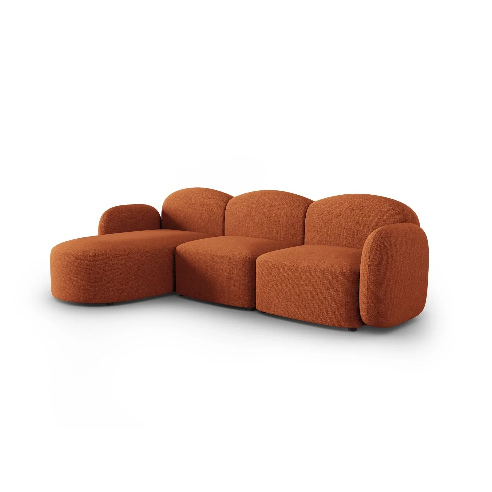 Blair 4-Sitzer Ecksofa Links, mit Bezug aus Samt oder Chenille, 274x167 cm - Image 9