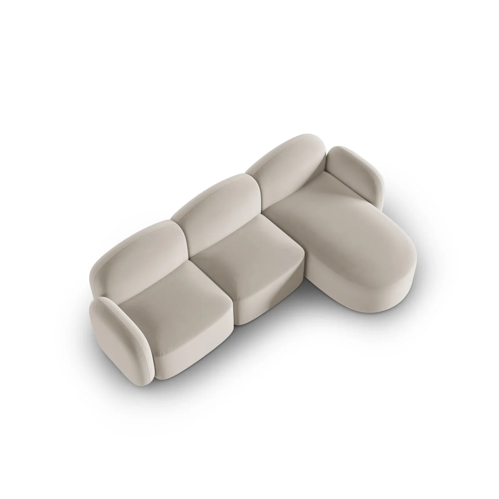 Blair 4-Sitzer Ecksofa Rechts, mit Bezug aus Samt oder Chenille, 274x167 cm - Image 45