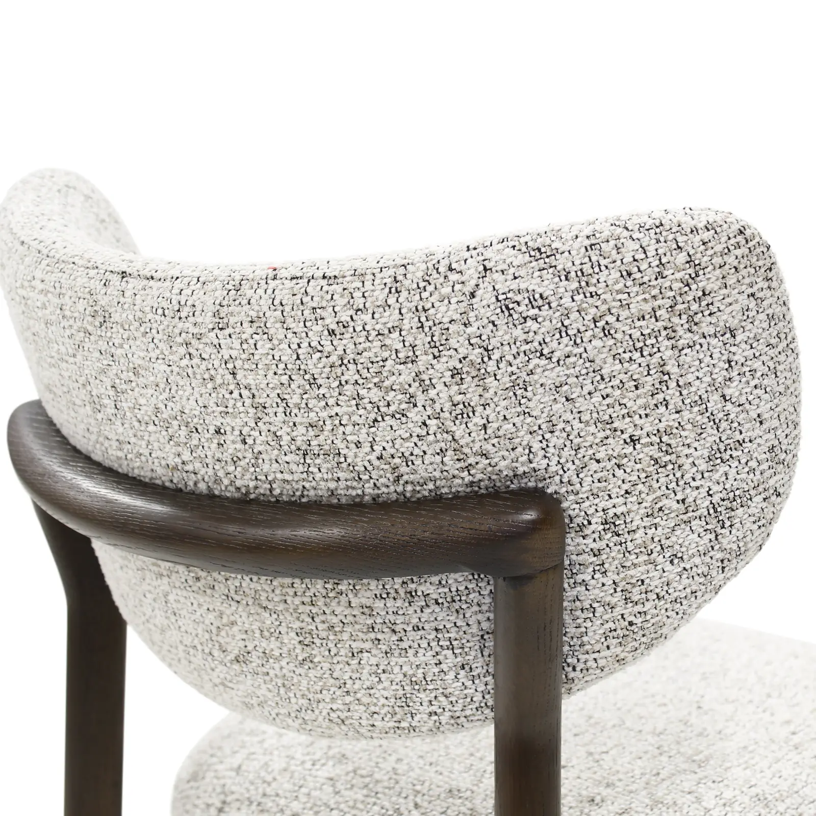 BLAKE Essstuhl stone, Beine aus Holz Dunkelbraun - Image 3