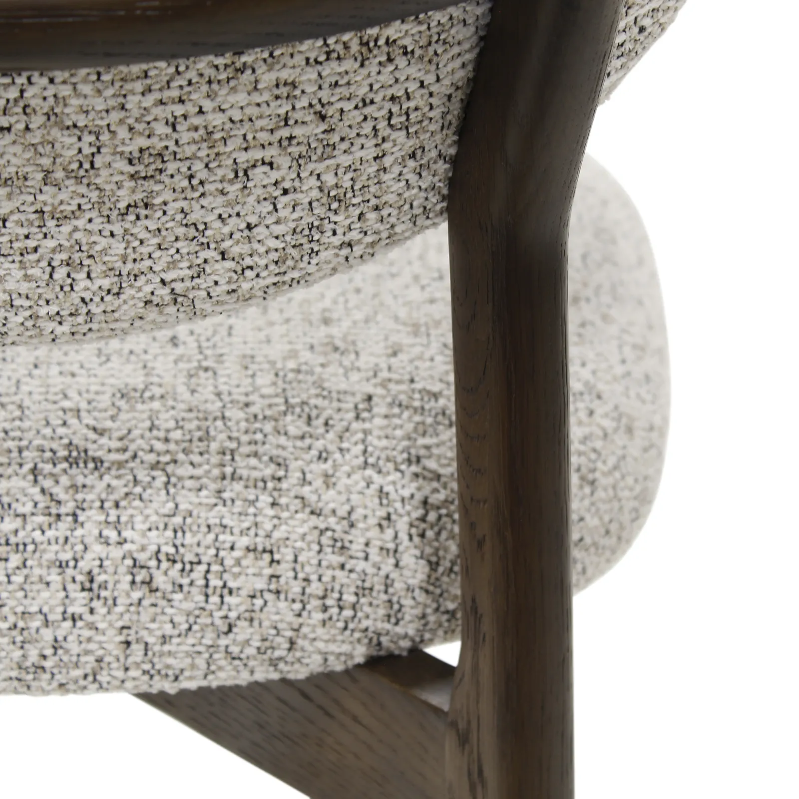 BLAKE Essstuhl stone, Beine aus Holz Dunkelbraun - Image 5