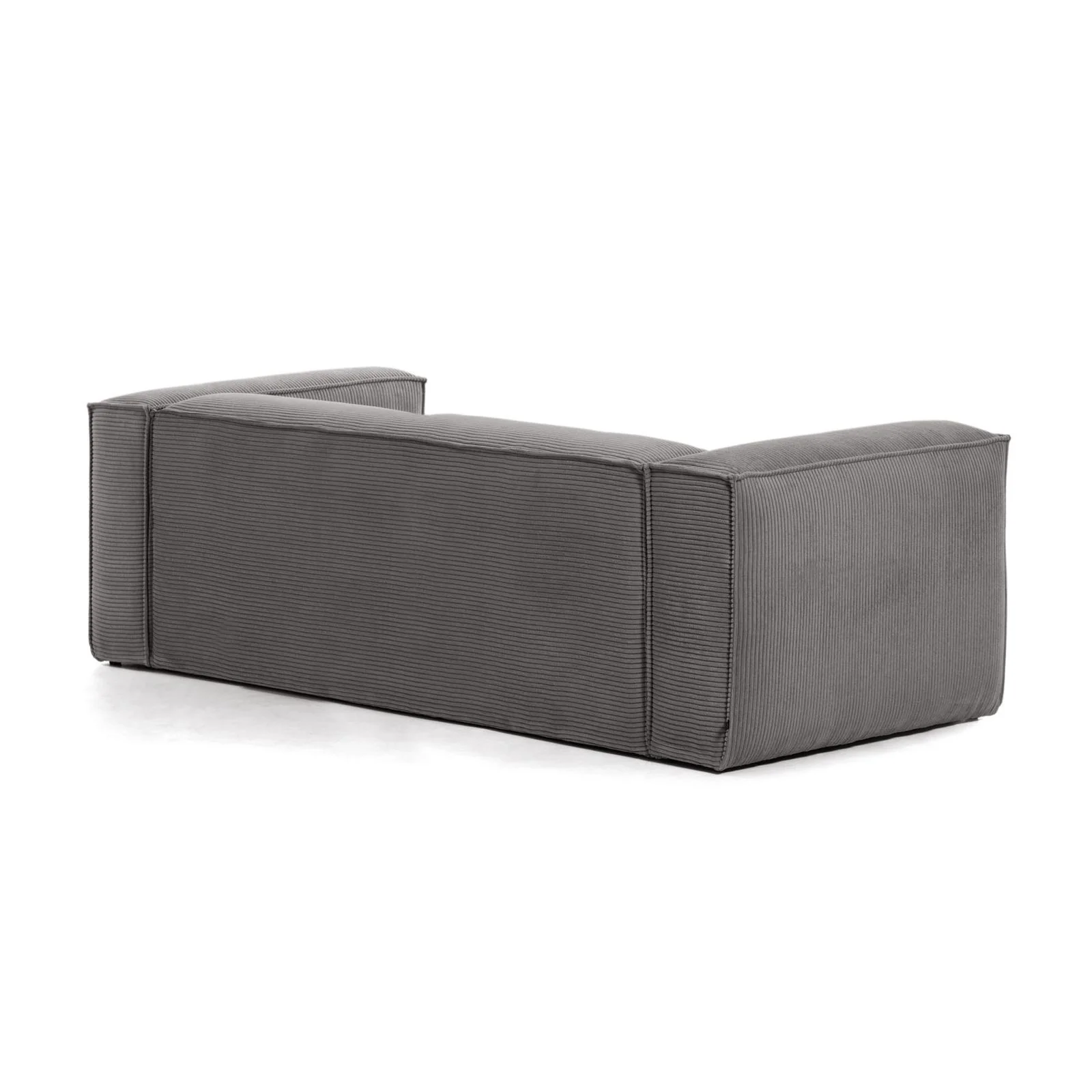 Blok 3-Sitzer-Sofa breiter Cord grau 240 cm - Image 10
