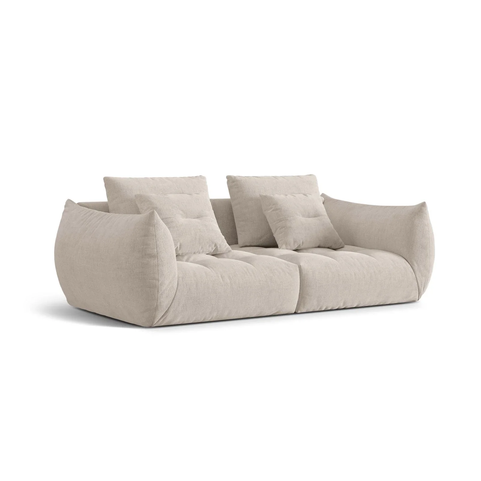Bloom modulares 3-Sitzer Sofa mit Bezug aus Samt oder Strukturstoff, 232x106 cm - Image 47