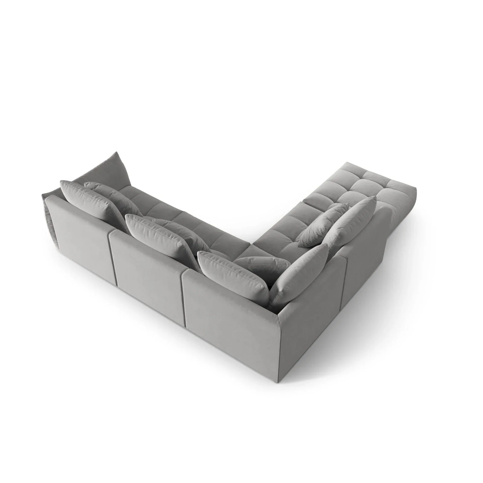 Bloom modulares 4-Sitzer Ecksofa Links, mit Bezug aus Samt oder Strukturstoff, 316x310 cm - Image 33