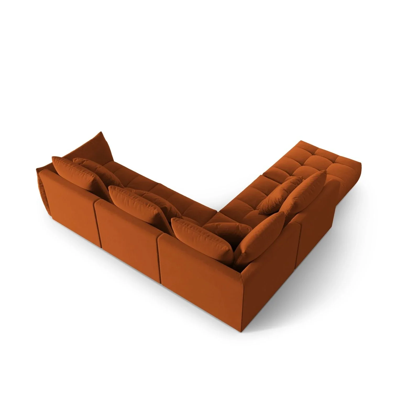 Bloom modulares 4-Sitzer Ecksofa Links, mit Bezug aus Samt oder Strukturstoff, 316x310 cm - Image 43
