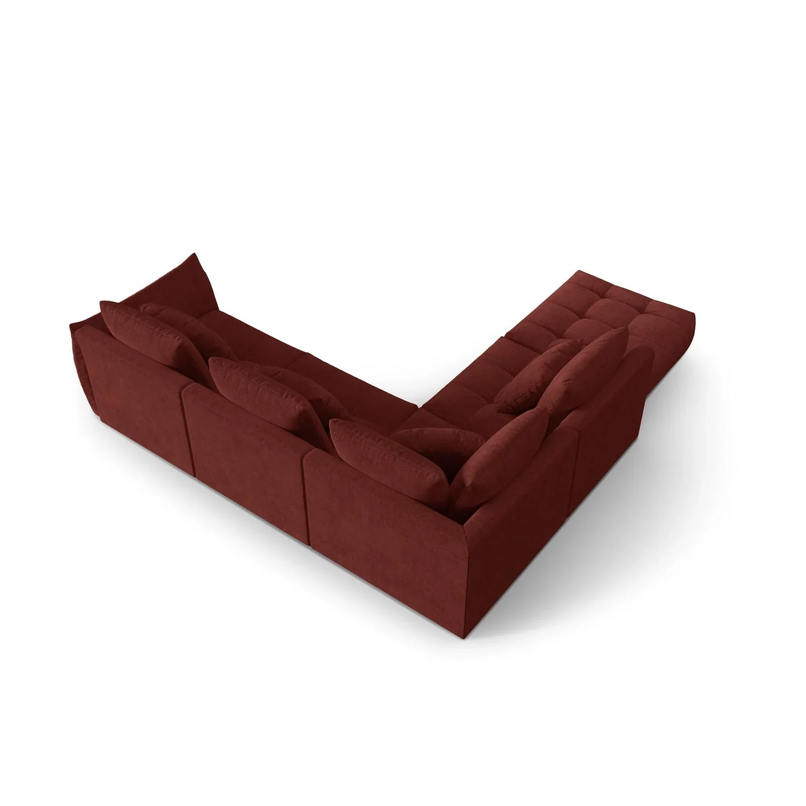 Bloom modulares 4-Sitzer Ecksofa Links, mit Bezug aus Samt oder Strukturstoff, 316x310 cm - Image 53