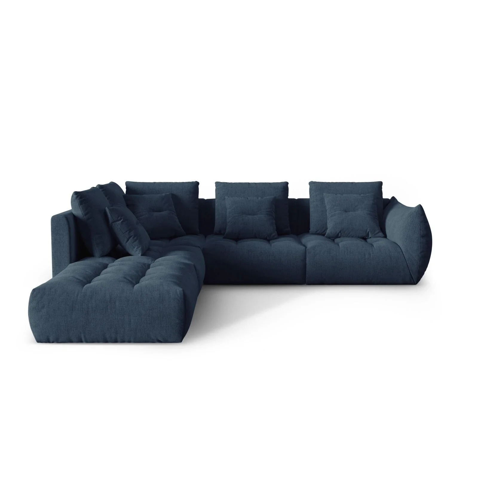 Bloom modulares 4-Sitzer Ecksofa Links, mit Bezug aus Samt oder Strukturstoff, 316x310 cm - Image 56