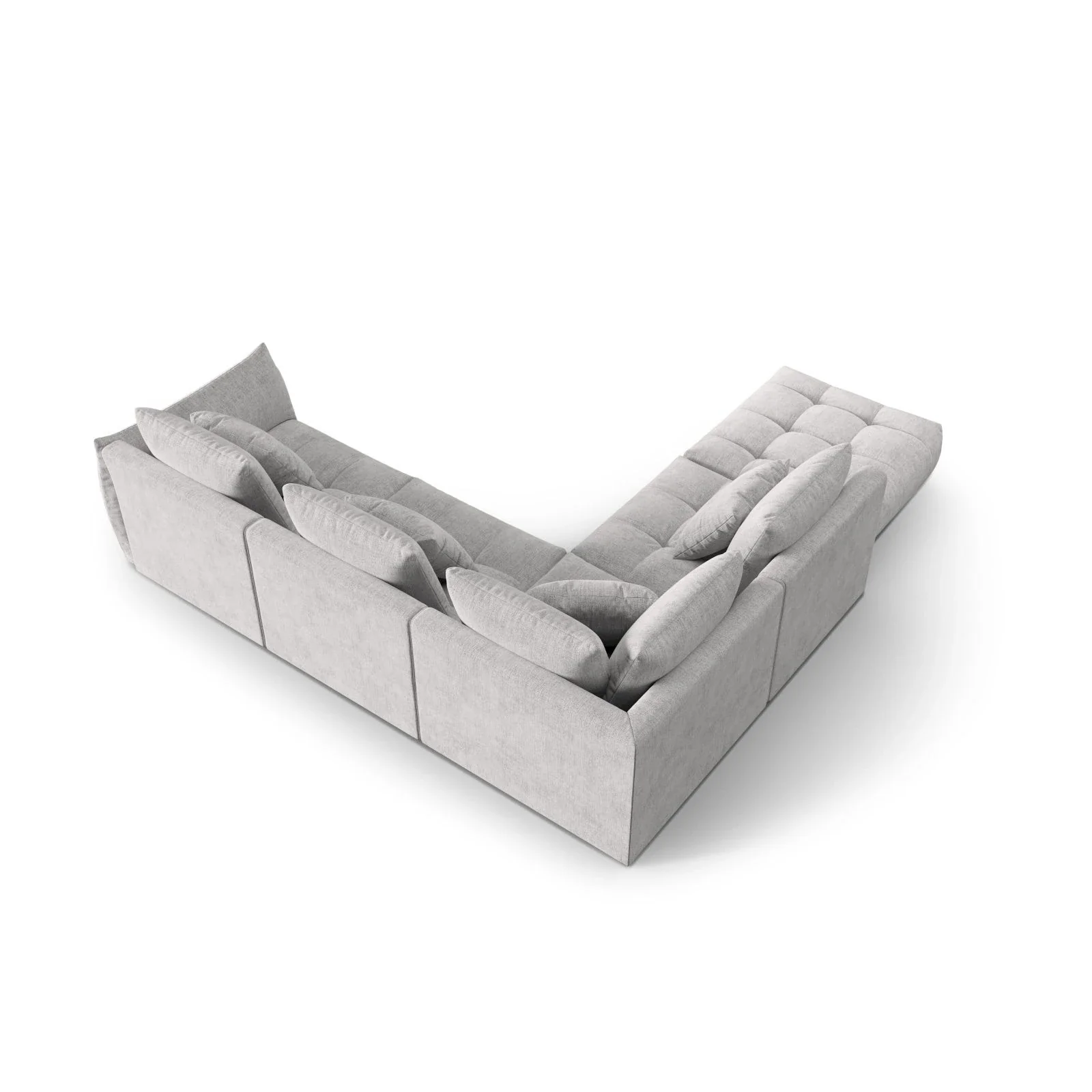 Bloom modulares 4-Sitzer Ecksofa Links, mit Bezug aus Samt oder Strukturstoff, 316x310 cm - Image 68