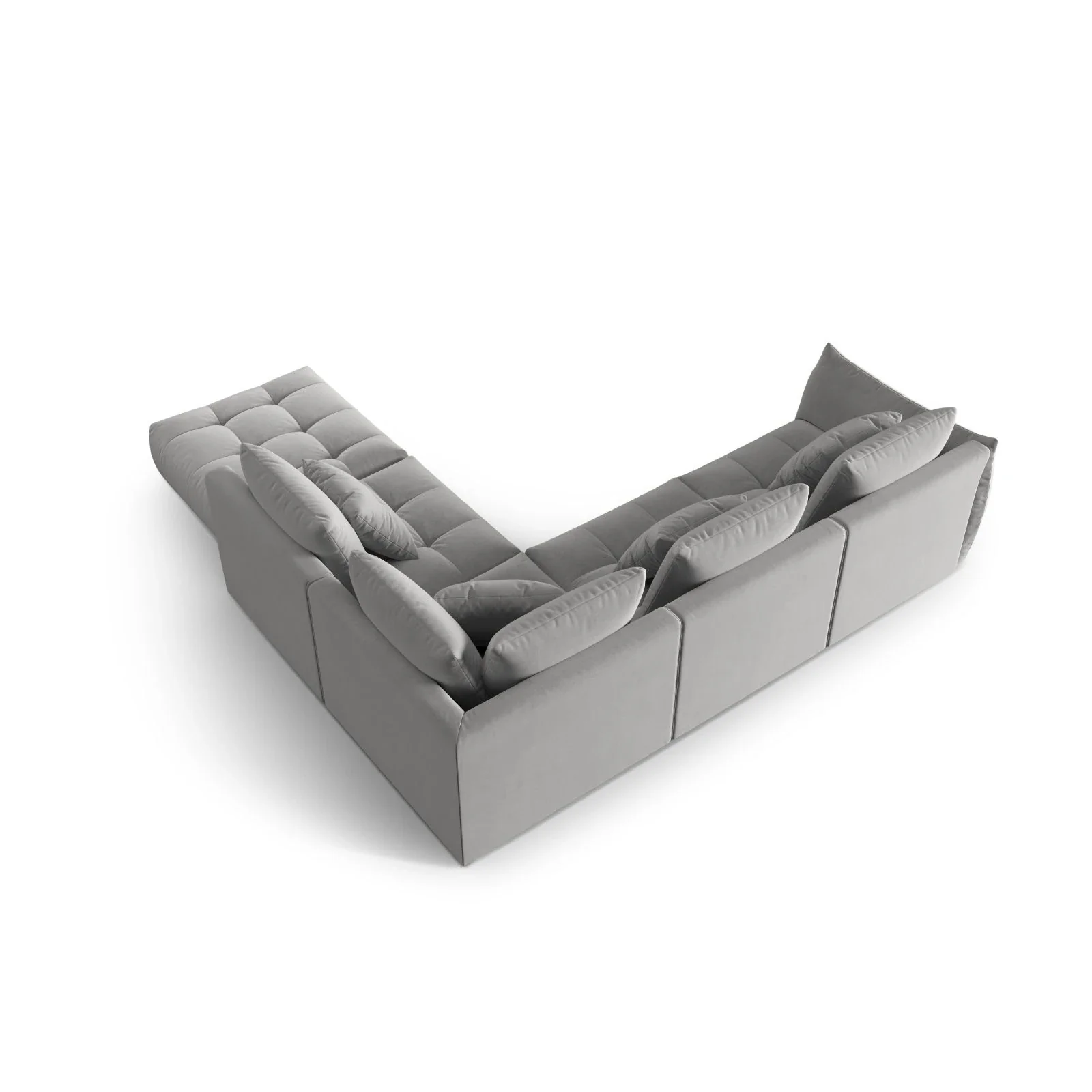 Bloom modulares 4-Sitzer Ecksofa Rechts, mit Bezug aus Samt oder Strukturstoff, 316x310 cm - Image 33