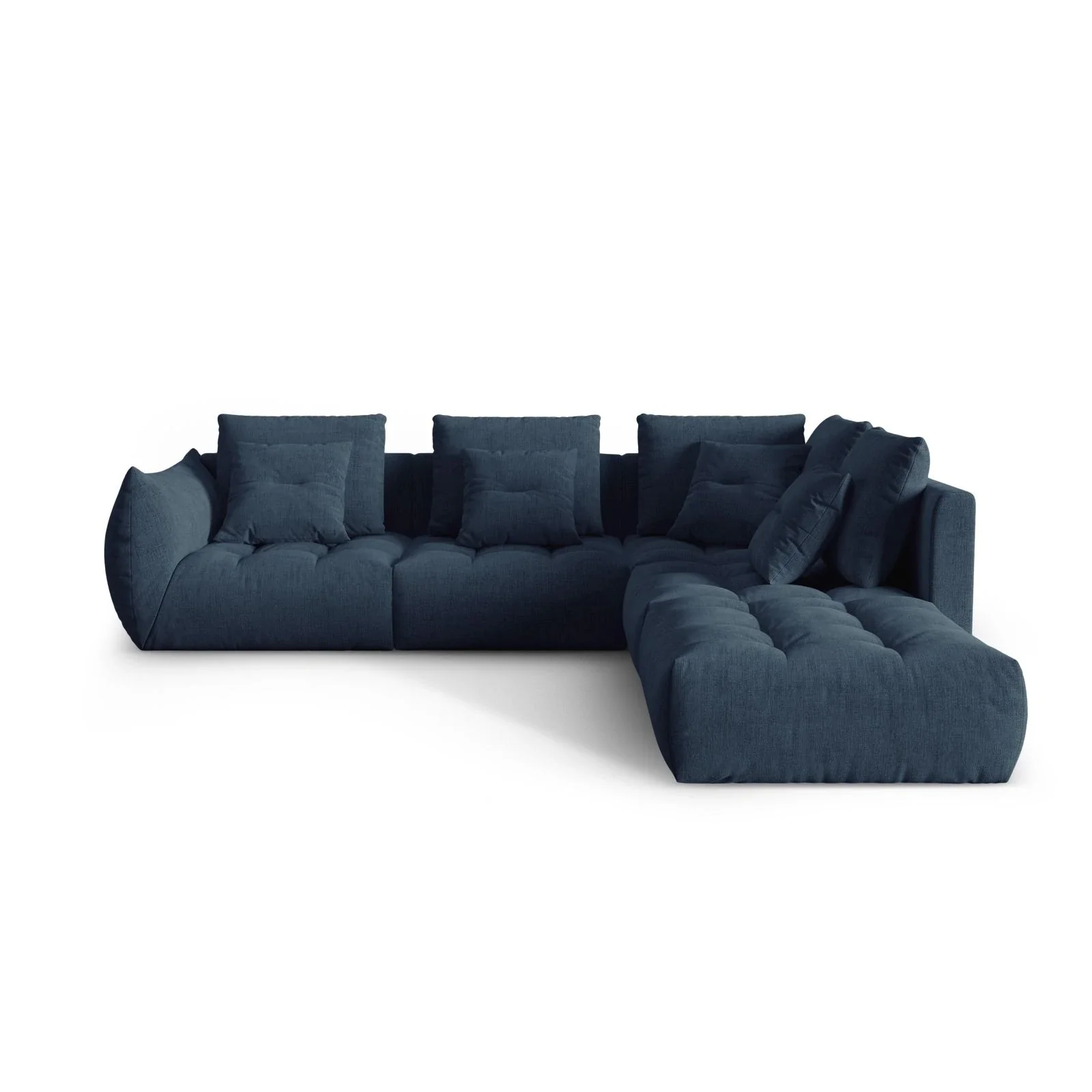 Bloom modulares 4-Sitzer Ecksofa Rechts, mit Bezug aus Samt oder Strukturstoff, 316x310 cm - Image 56