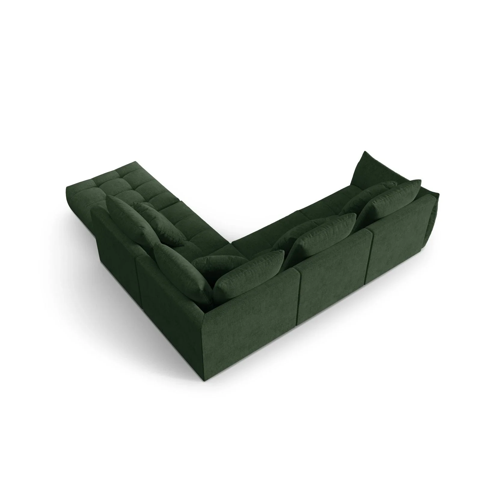 Bloom modulares 4-Sitzer Ecksofa Rechts, mit Bezug aus Samt oder Strukturstoff, 316x310 cm - Image 63