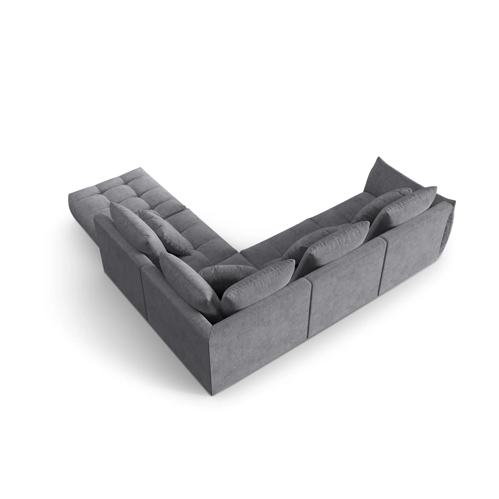 Bloom modulares 4-Sitzer Ecksofa Rechts, mit Bezug aus Samt oder Strukturstoff, 316x310 cm - Image 73