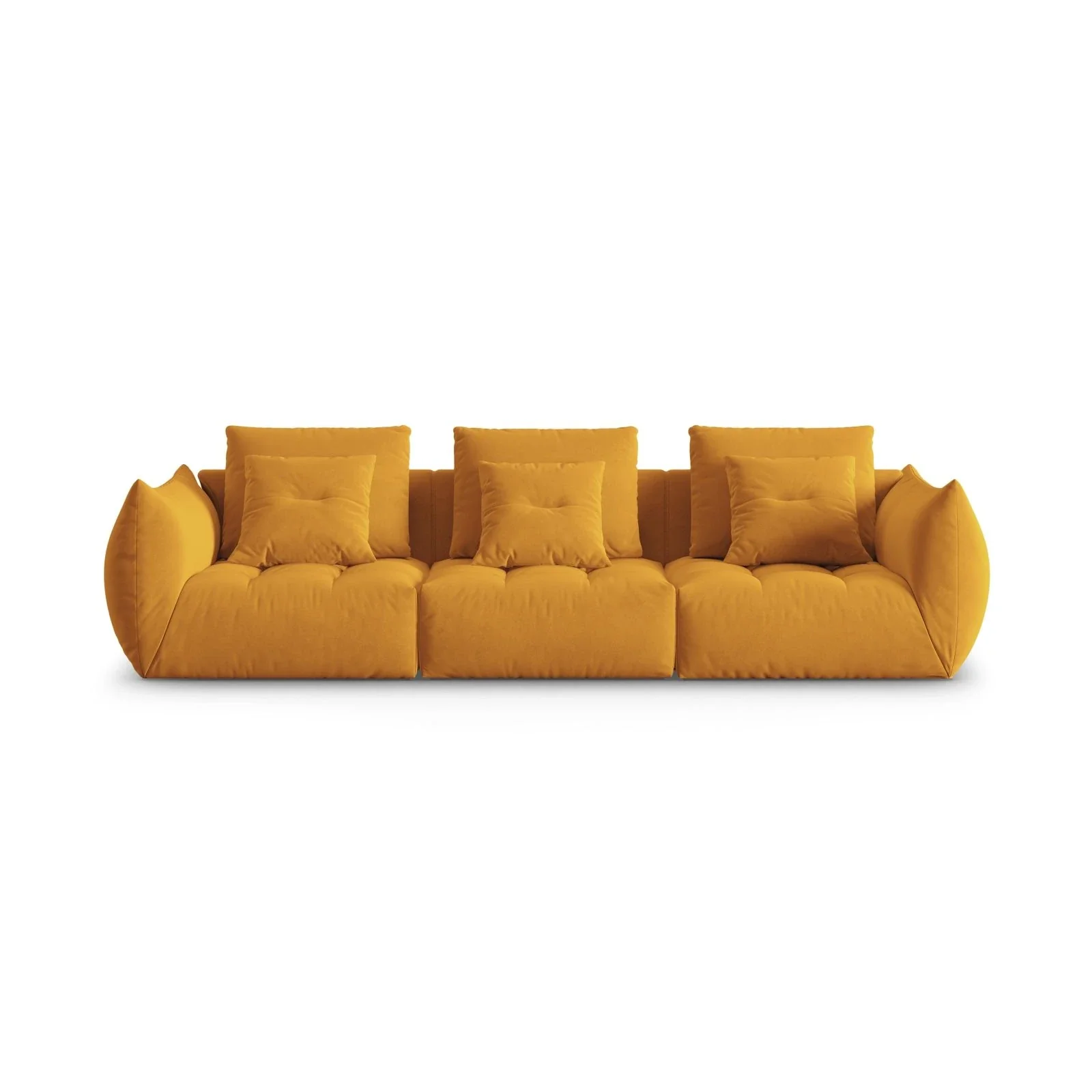 Bloom modulares 4-Sitzer Sofa mit Bezug aus Samt oder Strukturstoff, 332x106 cm - Image 16