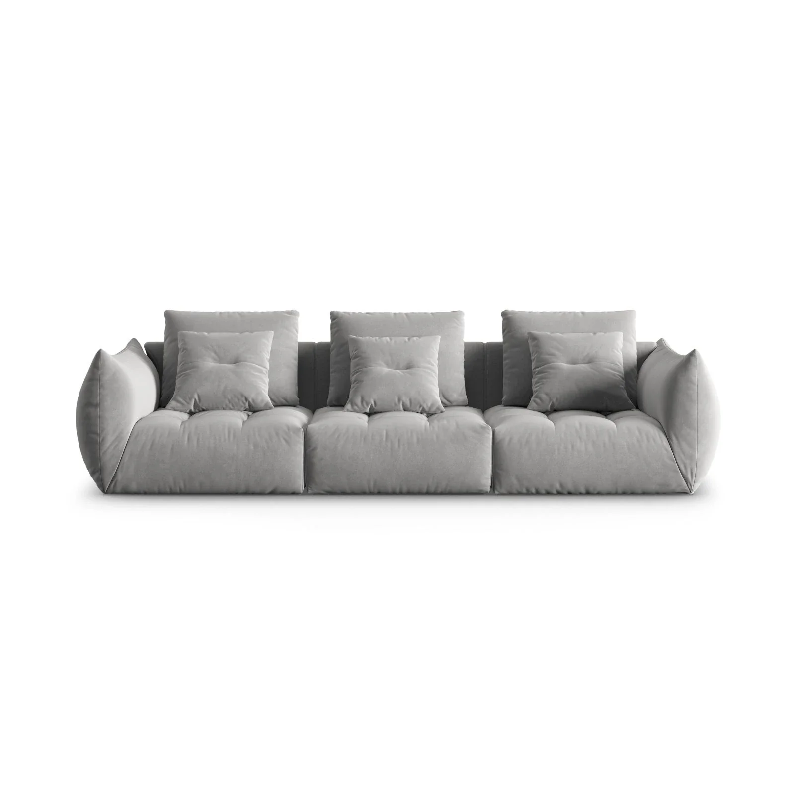 Bloom modulares 4-Sitzer Sofa mit Bezug aus Samt oder Strukturstoff, 332x106 cm - Image 31