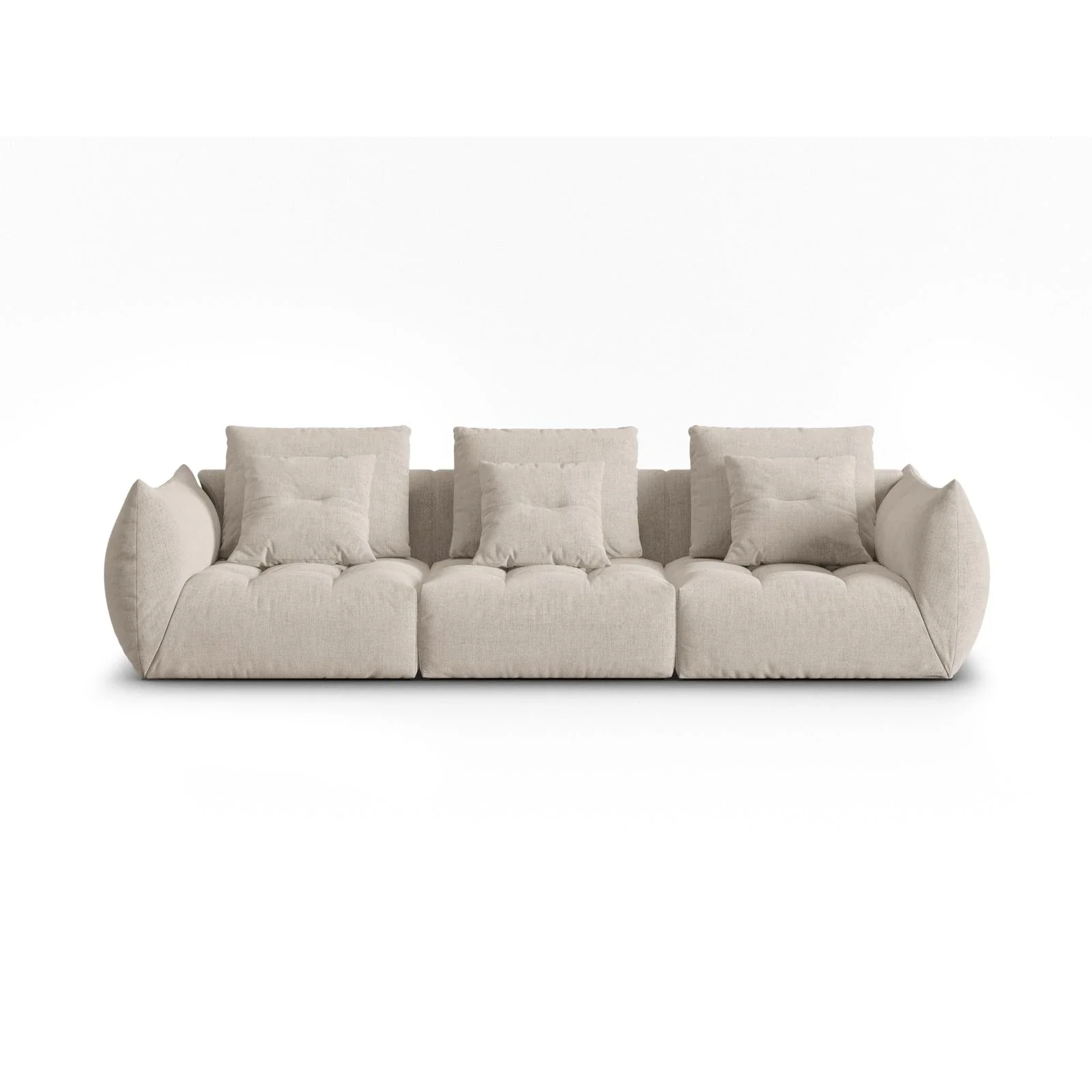 Bloom modulares 4-Sitzer Sofa mit Bezug aus Samt oder Strukturstoff, 332x106 cm - Image 46