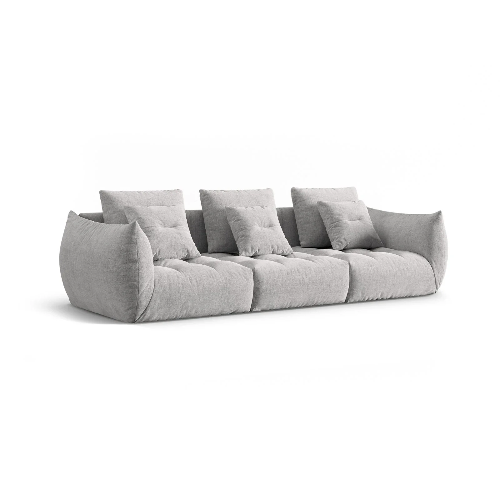 Bloom modulares 4-Sitzer Sofa mit Bezug aus Samt oder Strukturstoff, 332x106 cm - Image 67