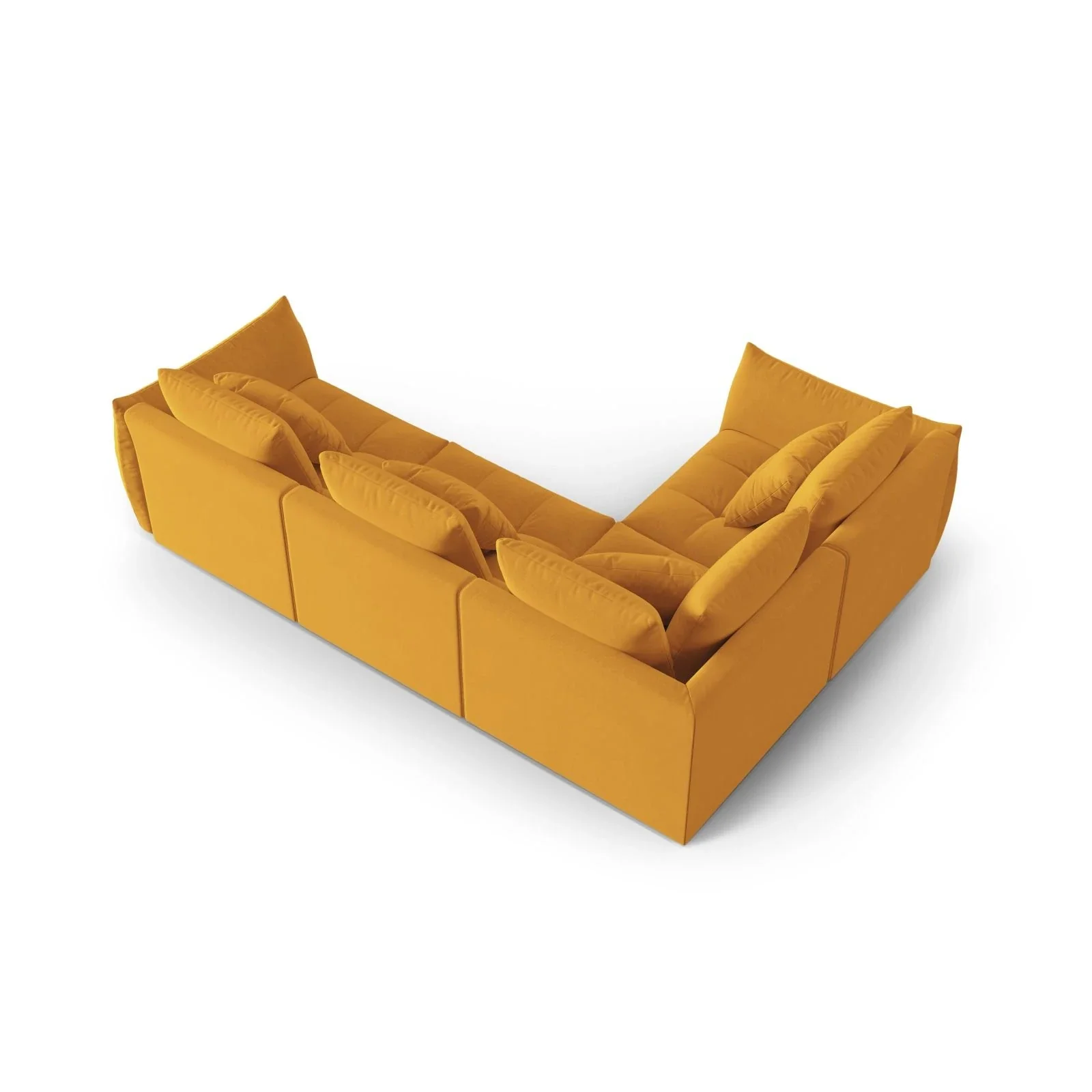 Bloom modulares 4-Sitzer Sofa mit Eckmodul Links, mit Bezug aus Samt oder Strukturstoff, 316x216 cm - Image 18