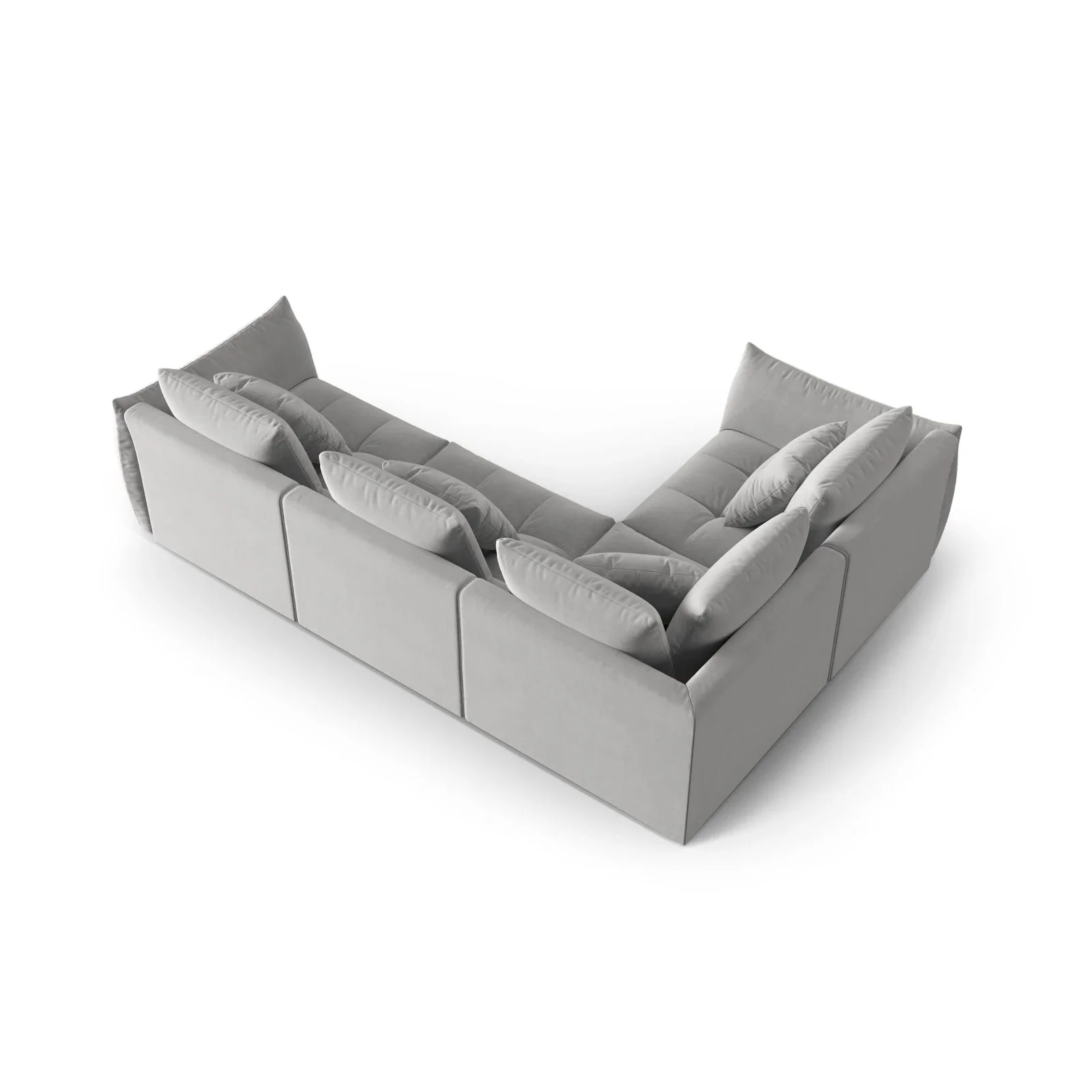 Bloom modulares 4-Sitzer Sofa mit Eckmodul Links, mit Bezug aus Samt oder Strukturstoff, 316x216 cm - Image 33