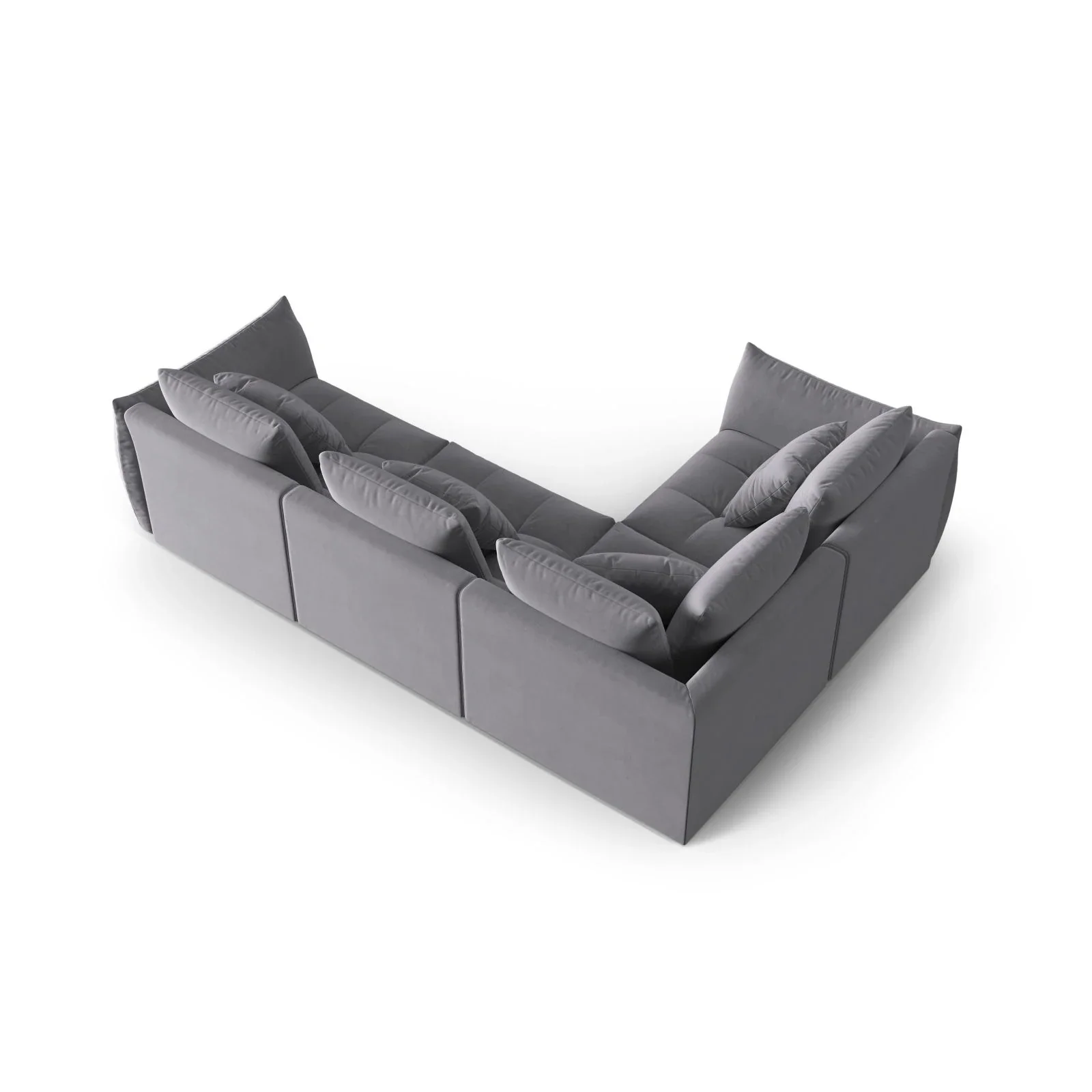 Bloom modulares 4-Sitzer Sofa mit Eckmodul Links, mit Bezug aus Samt oder Strukturstoff, 316x216 cm - Image 38