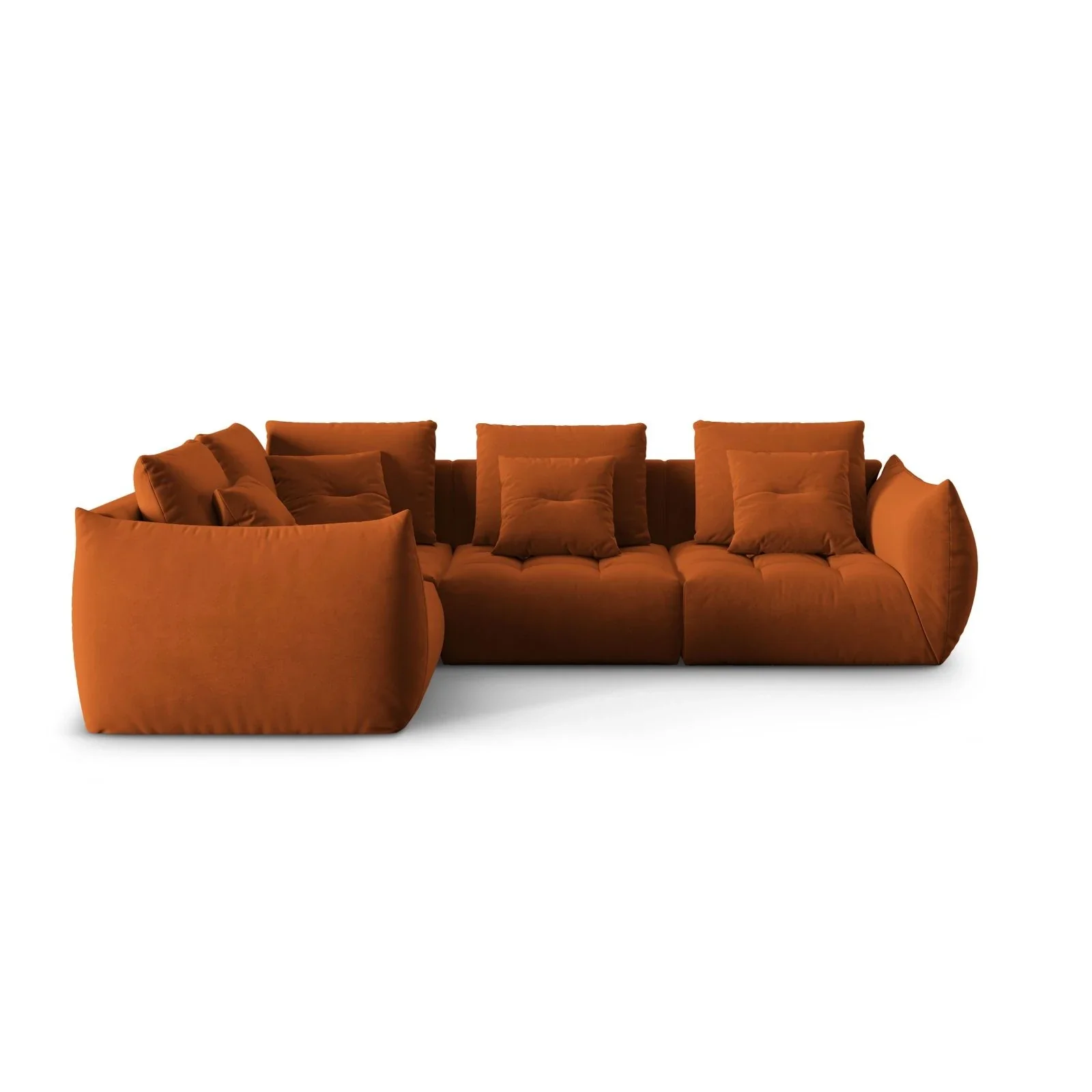Bloom modulares 4-Sitzer Sofa mit Eckmodul Links, mit Bezug aus Samt oder Strukturstoff, 316x216 cm - Image 41