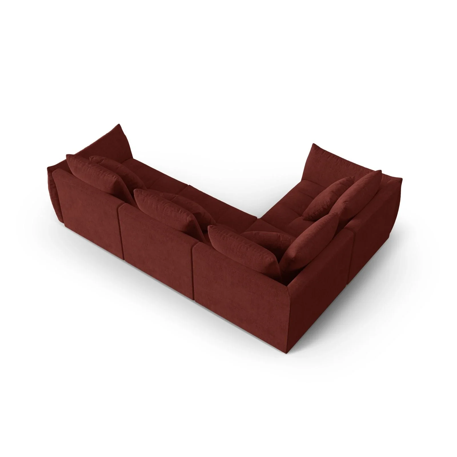Bloom modulares 4-Sitzer Sofa mit Eckmodul Links, mit Bezug aus Samt oder Strukturstoff, 316x216 cm - Image 53
