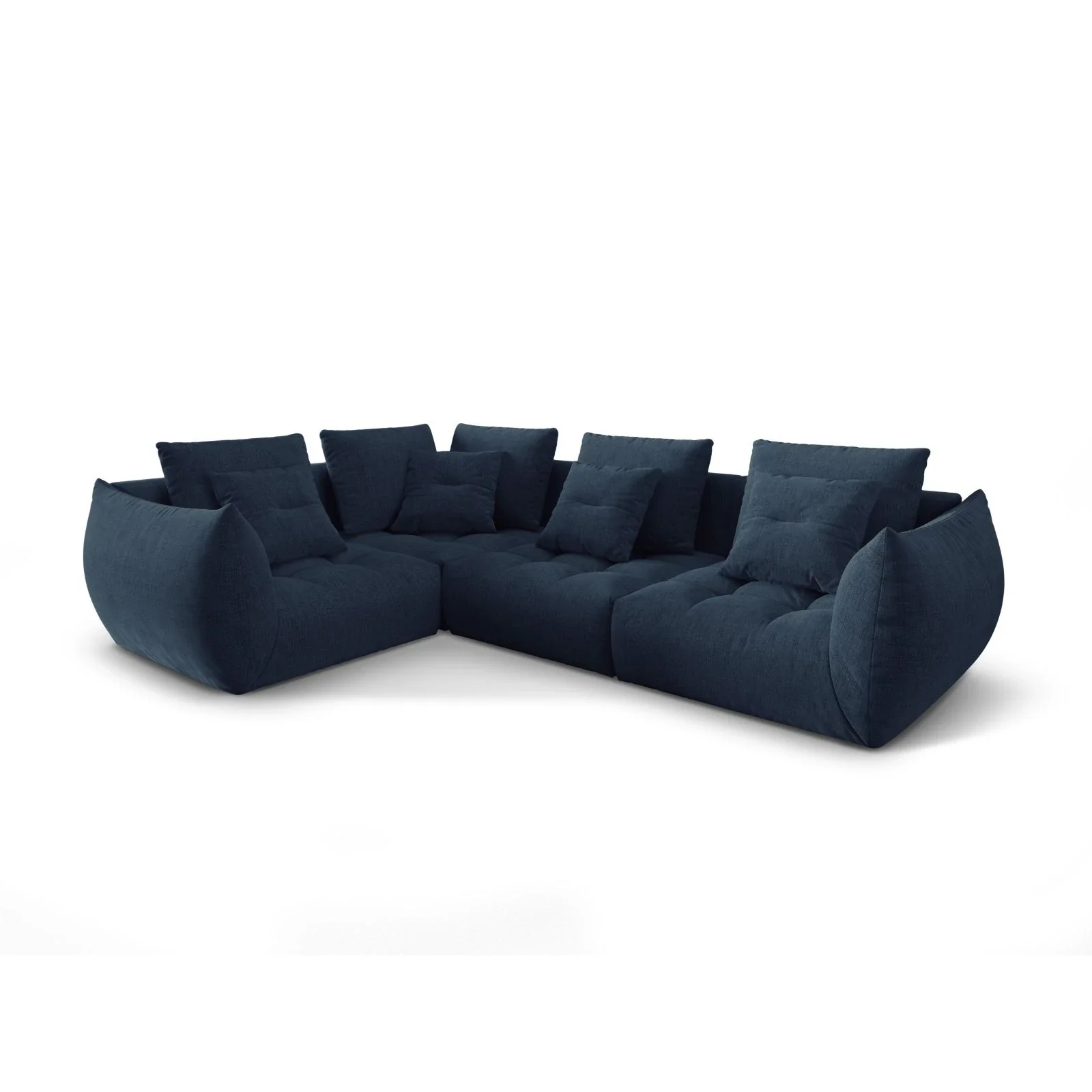 Bloom modulares 4-Sitzer Sofa mit Eckmodul Links, mit Bezug aus Samt oder Strukturstoff, 316x216 cm - Image 57
