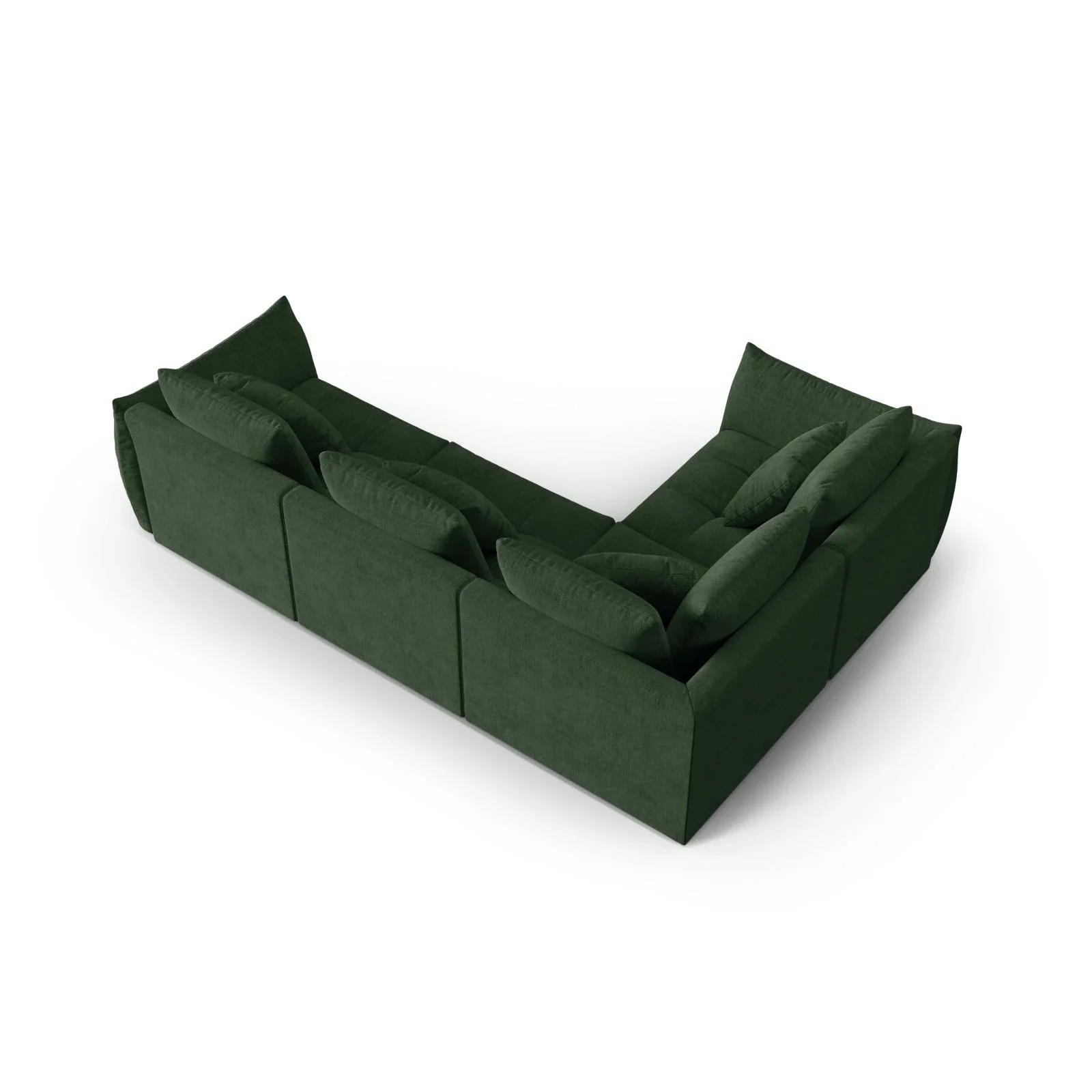 Bloom modulares 4-Sitzer Sofa mit Eckmodul Links, mit Bezug aus Samt oder Strukturstoff, 316x216 cm - Image 63
