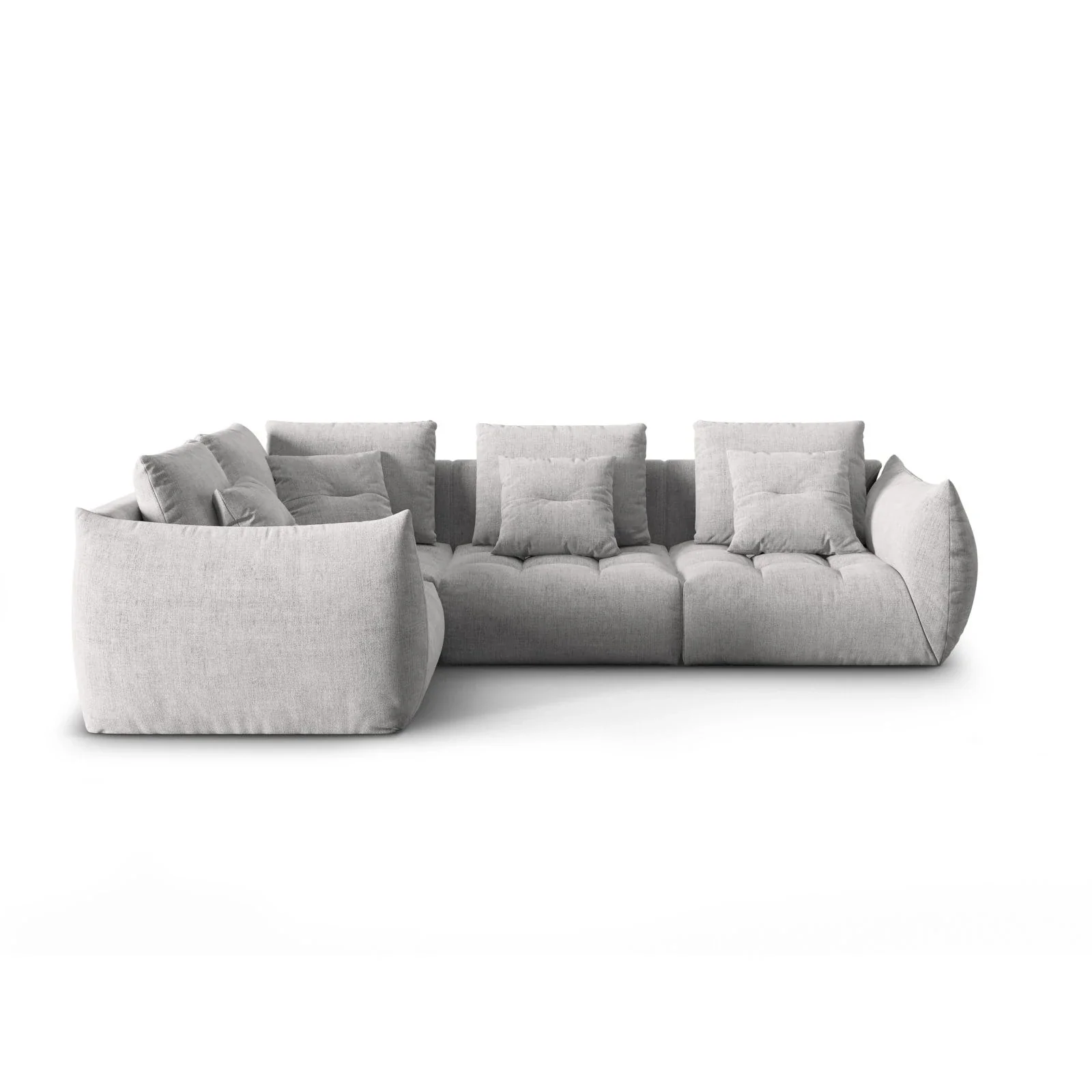 Bloom modulares 4-Sitzer Sofa mit Eckmodul Links, mit Bezug aus Samt oder Strukturstoff, 316x216 cm - Image 66