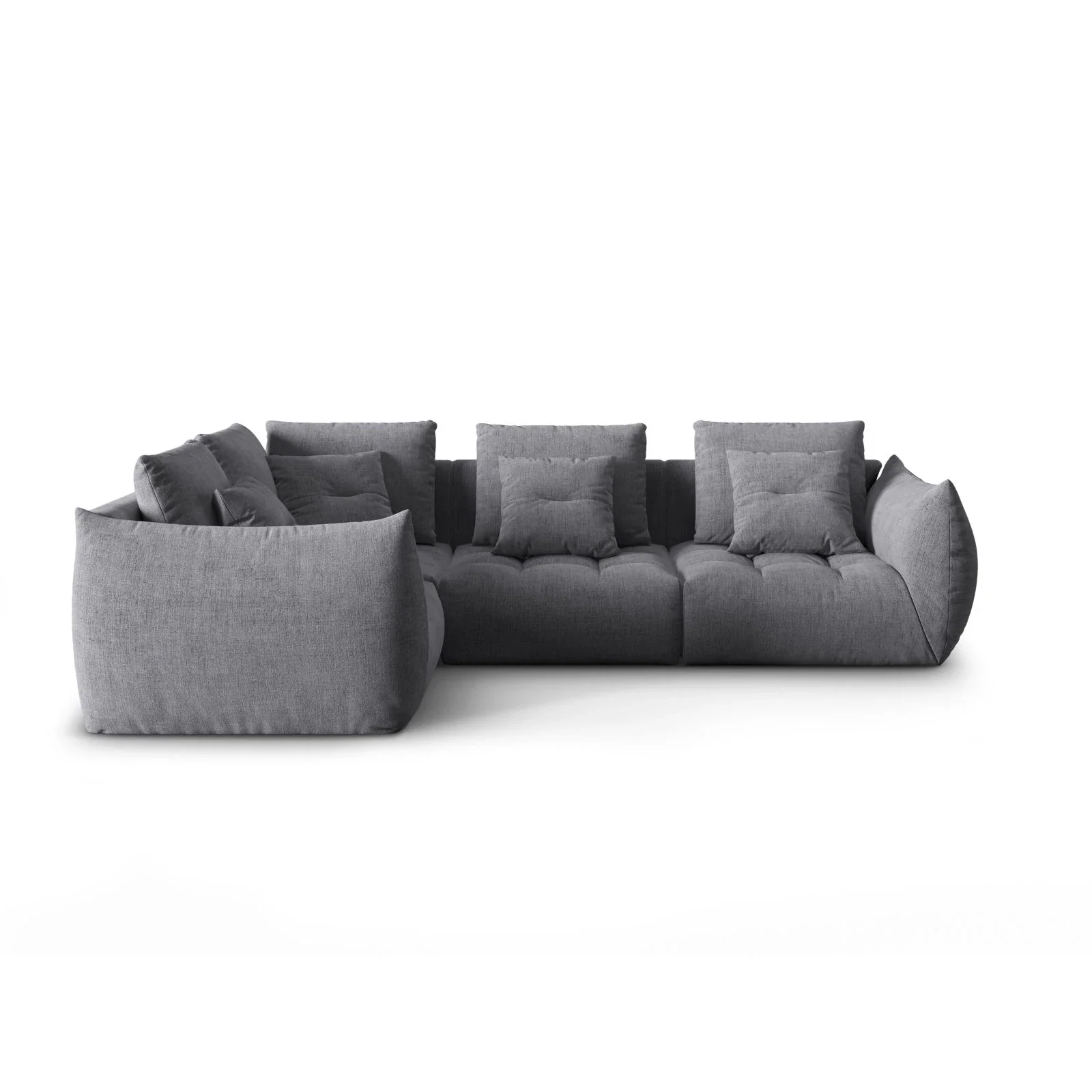 Bloom modulares 4-Sitzer Sofa mit Eckmodul Links, mit Bezug aus Samt oder Strukturstoff, 316x216 cm - Image 71