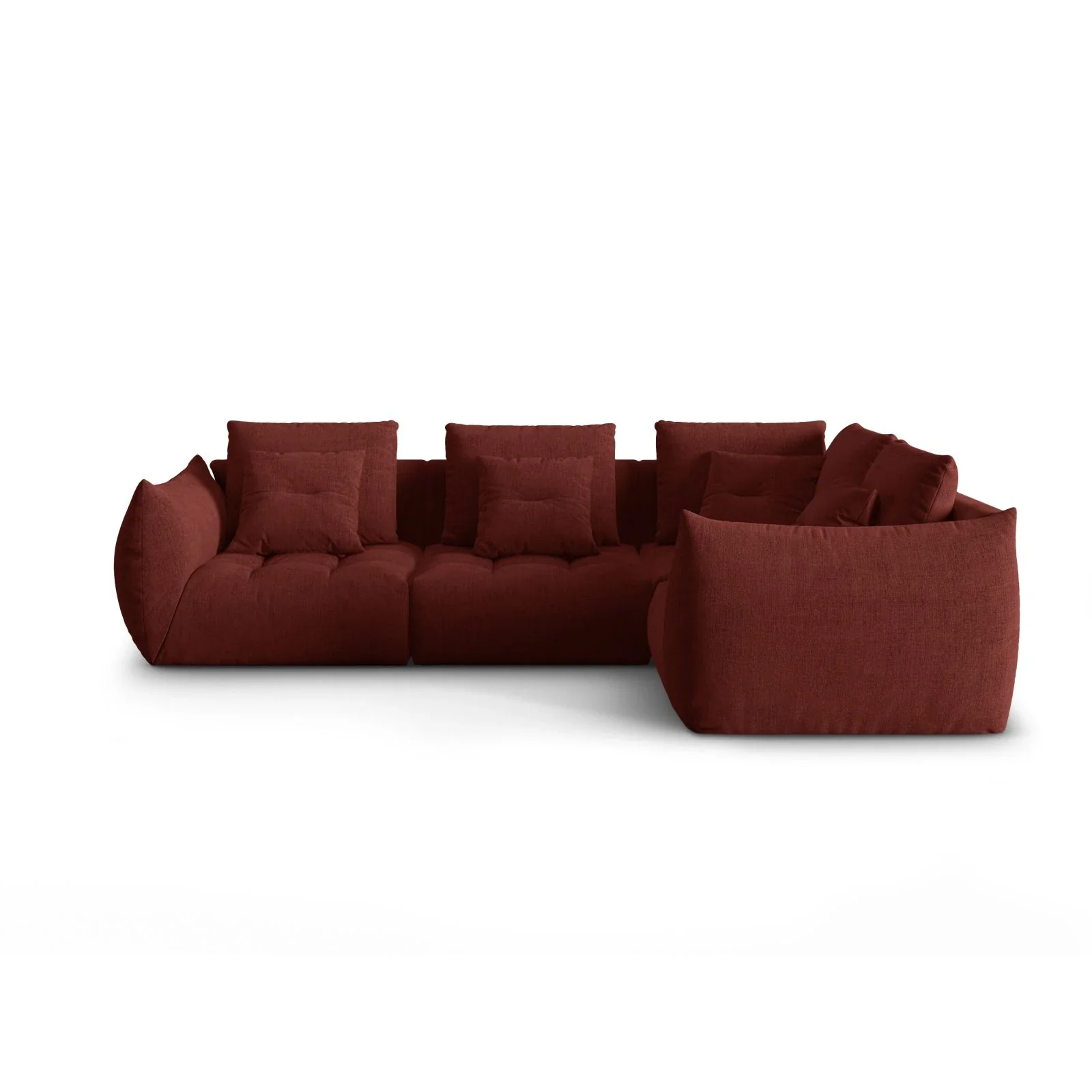 Bloom modulares 4-Sitzer Sofa mit Eckmodul Rechts, mit Bezug aus Samt oder Strukturstoff, 316x216 cm - Image 51