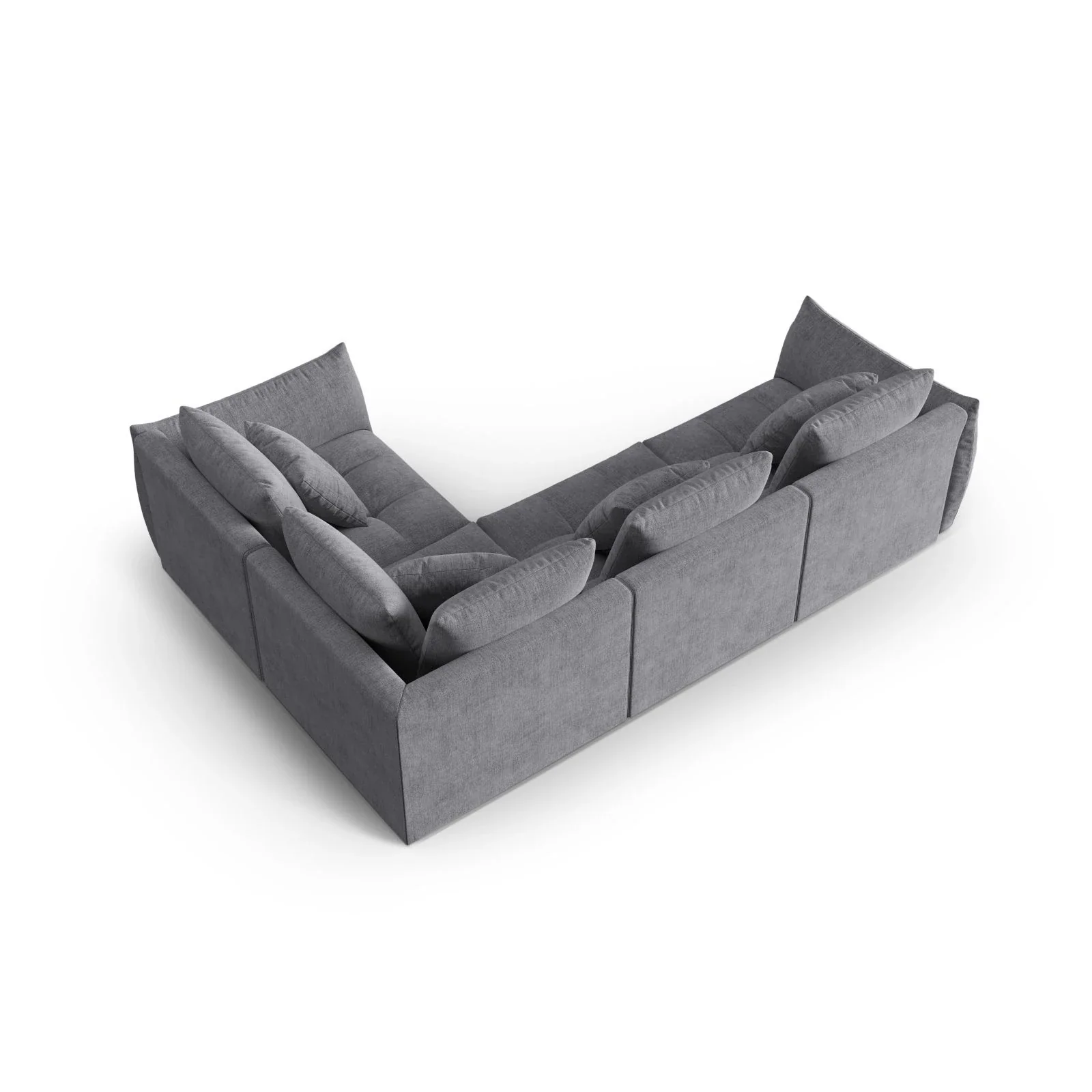 Bloom modulares 4-Sitzer Sofa mit Eckmodul Rechts, mit Bezug aus Samt oder Strukturstoff, 316x216 cm - Image 73