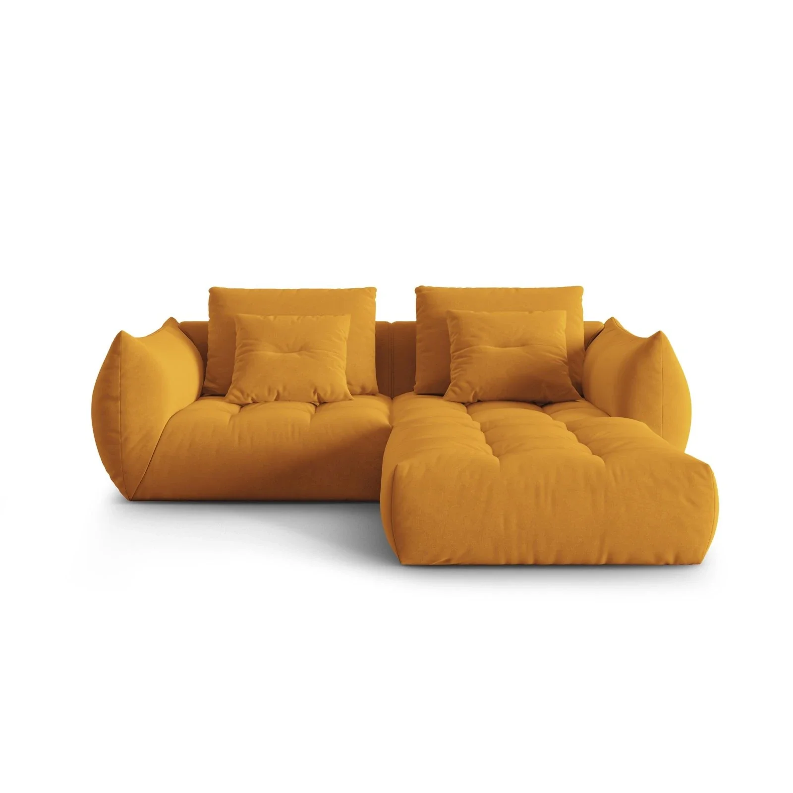 Bloom modulares Ecksofa mit Bezug aus Samt oder Strukturstoff, 232x216 cm - Image 16